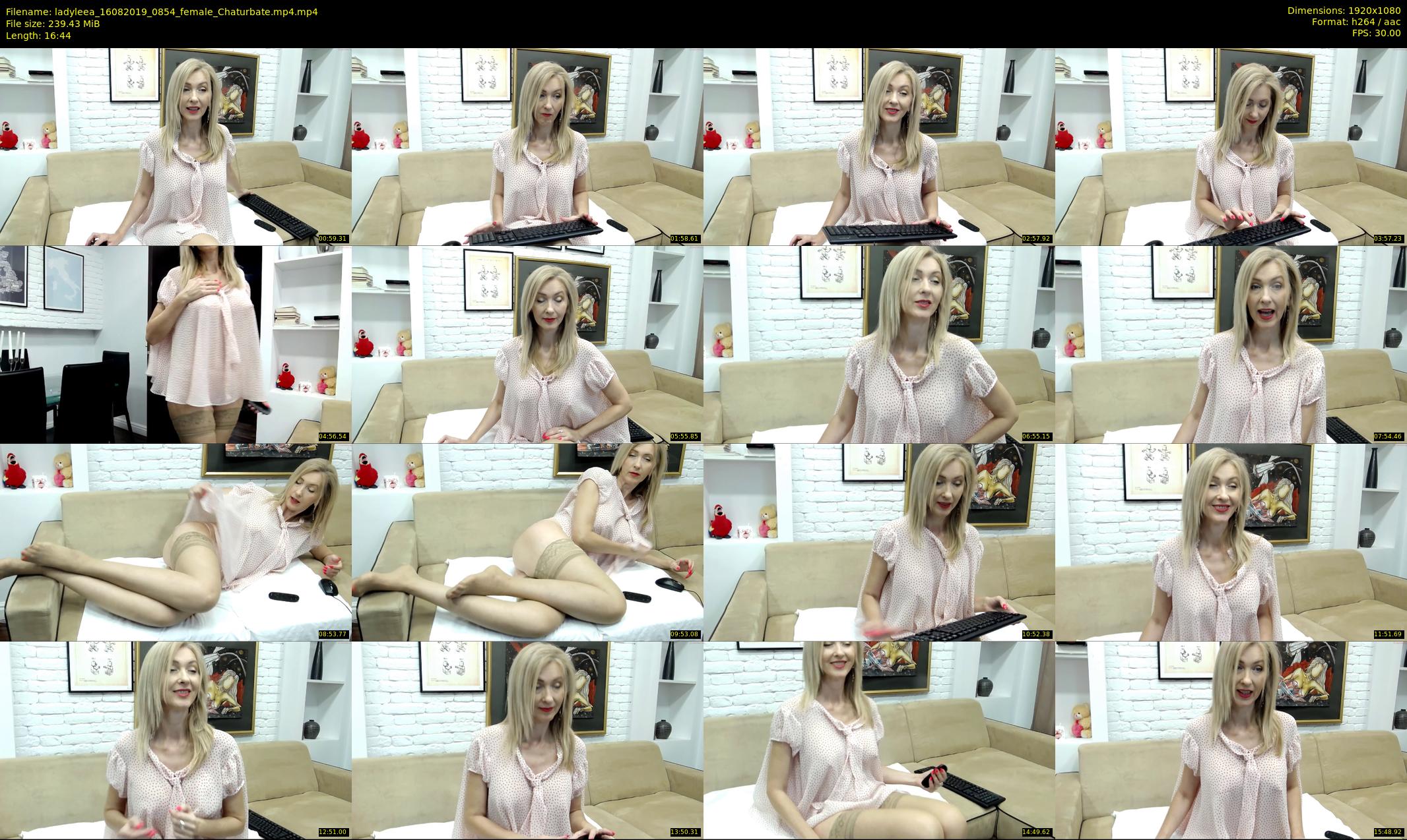 ladyleea — 17 minute Chaturbate female cam show recording, 1080p, Aug 16, 2019