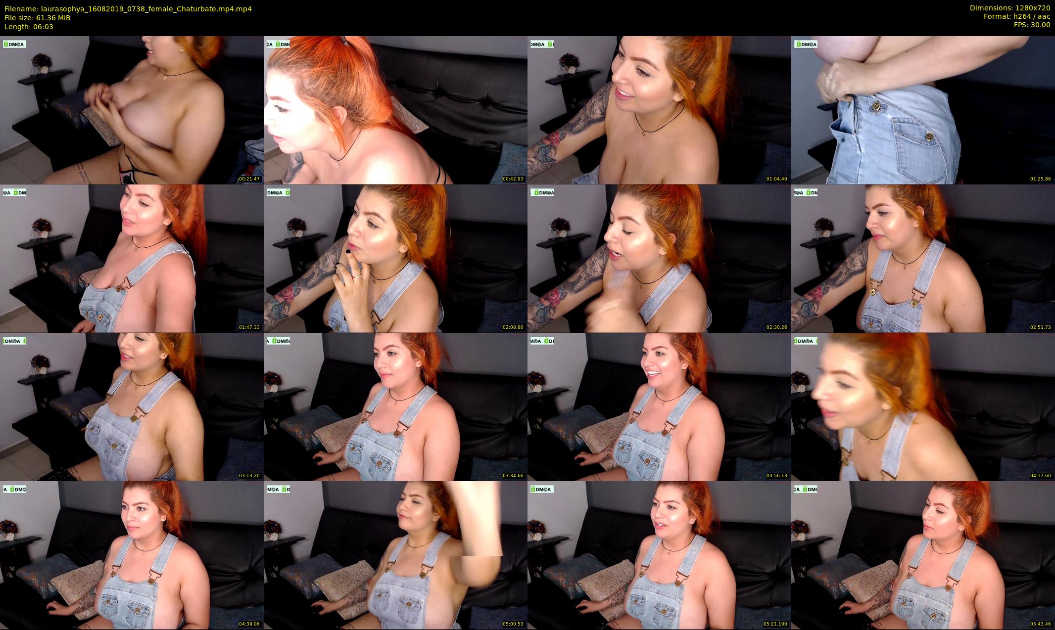 laurasophya — 7 minute Chaturbate female cam show recording, 720p, Aug 16, 2019