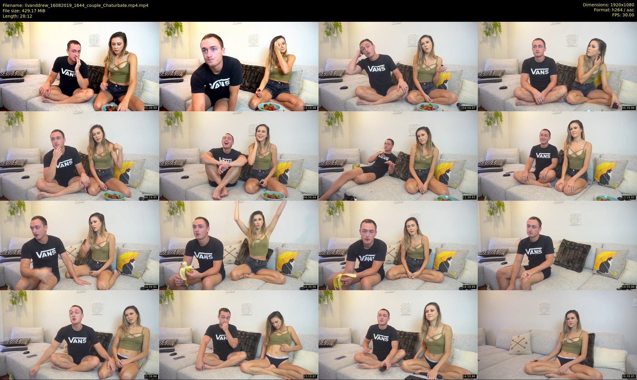 livanddrew — 29 minute Chaturbate couple cam show recording, 1080p, Aug 16, 2019