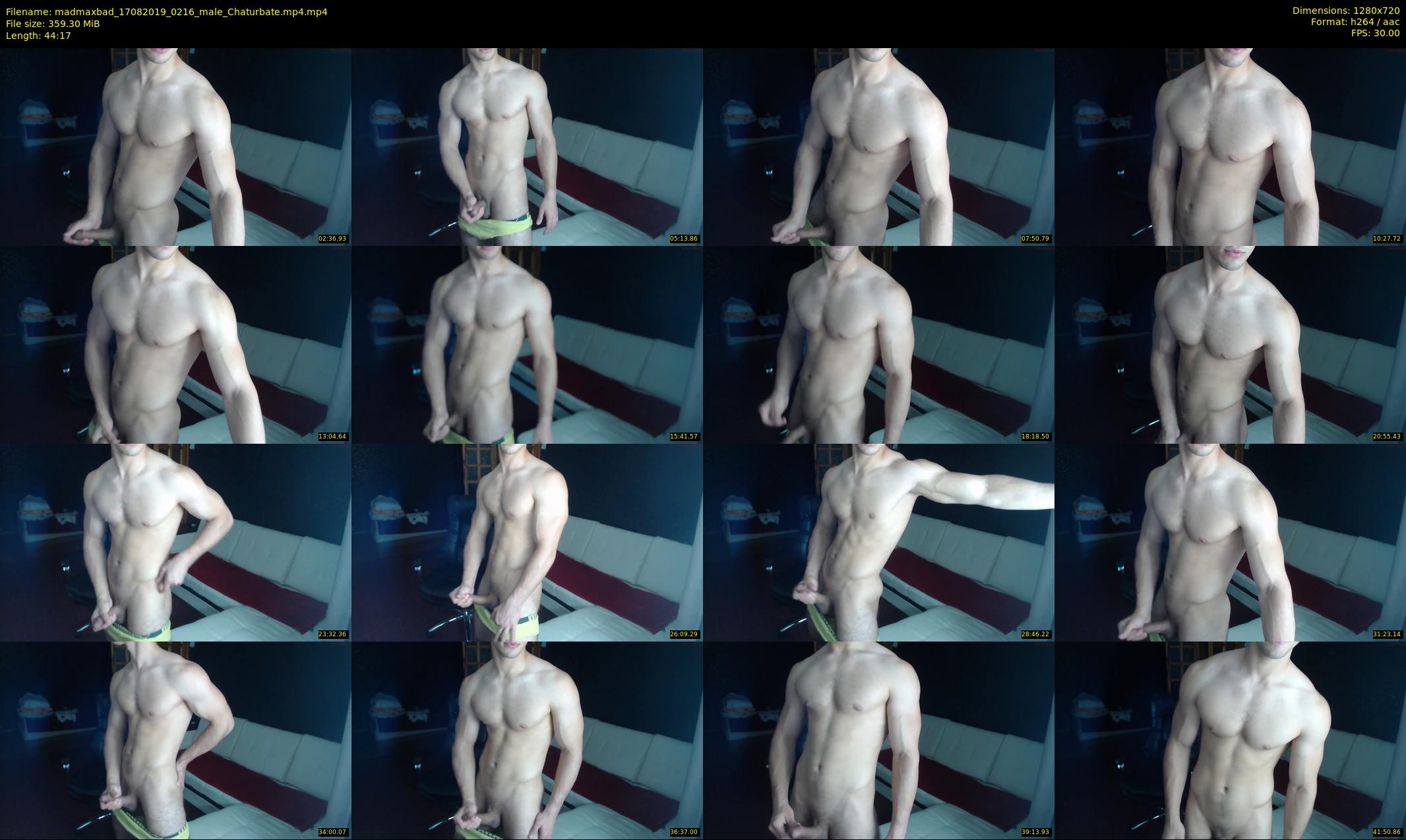 madmaxbad — 45 minute Chaturbate male cam show recording, 720p, Aug 17, 2019