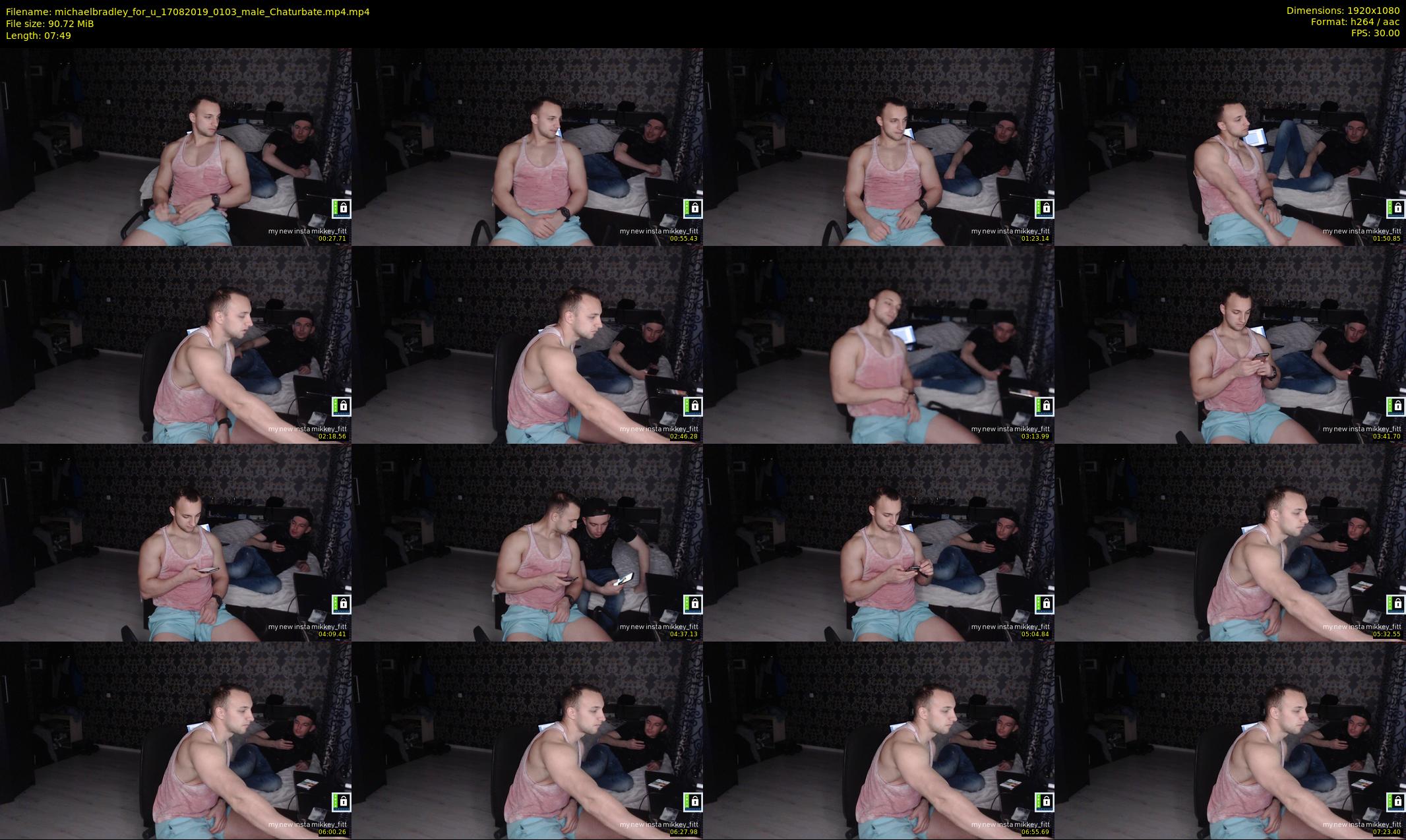 michaelbradley_for_u — 8 minute Chaturbate male cam show recording, 1080p, Aug 17, 2019