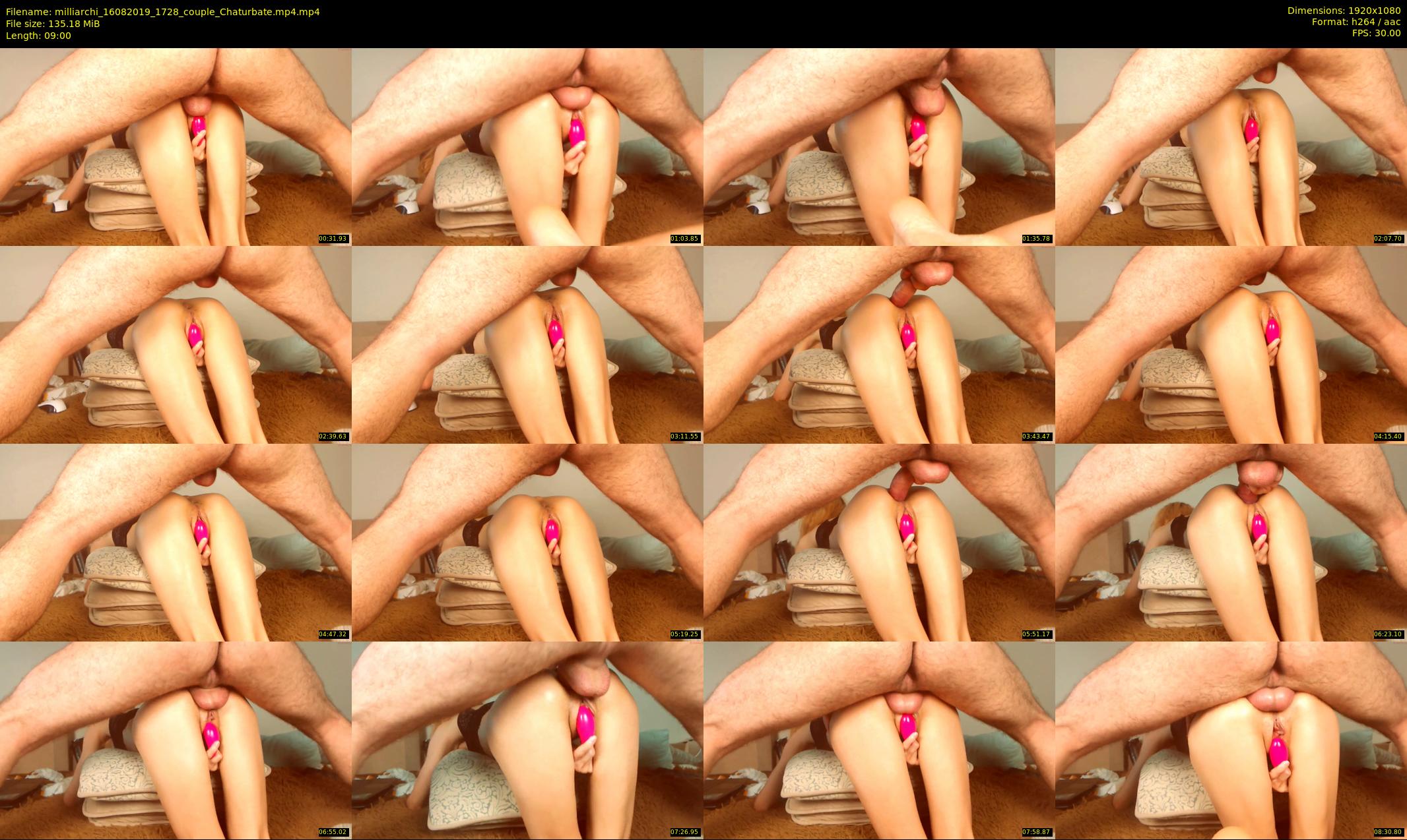 milliarchi — 9 minute Chaturbate couple cam show recording, 1080p, Aug 16, 2019