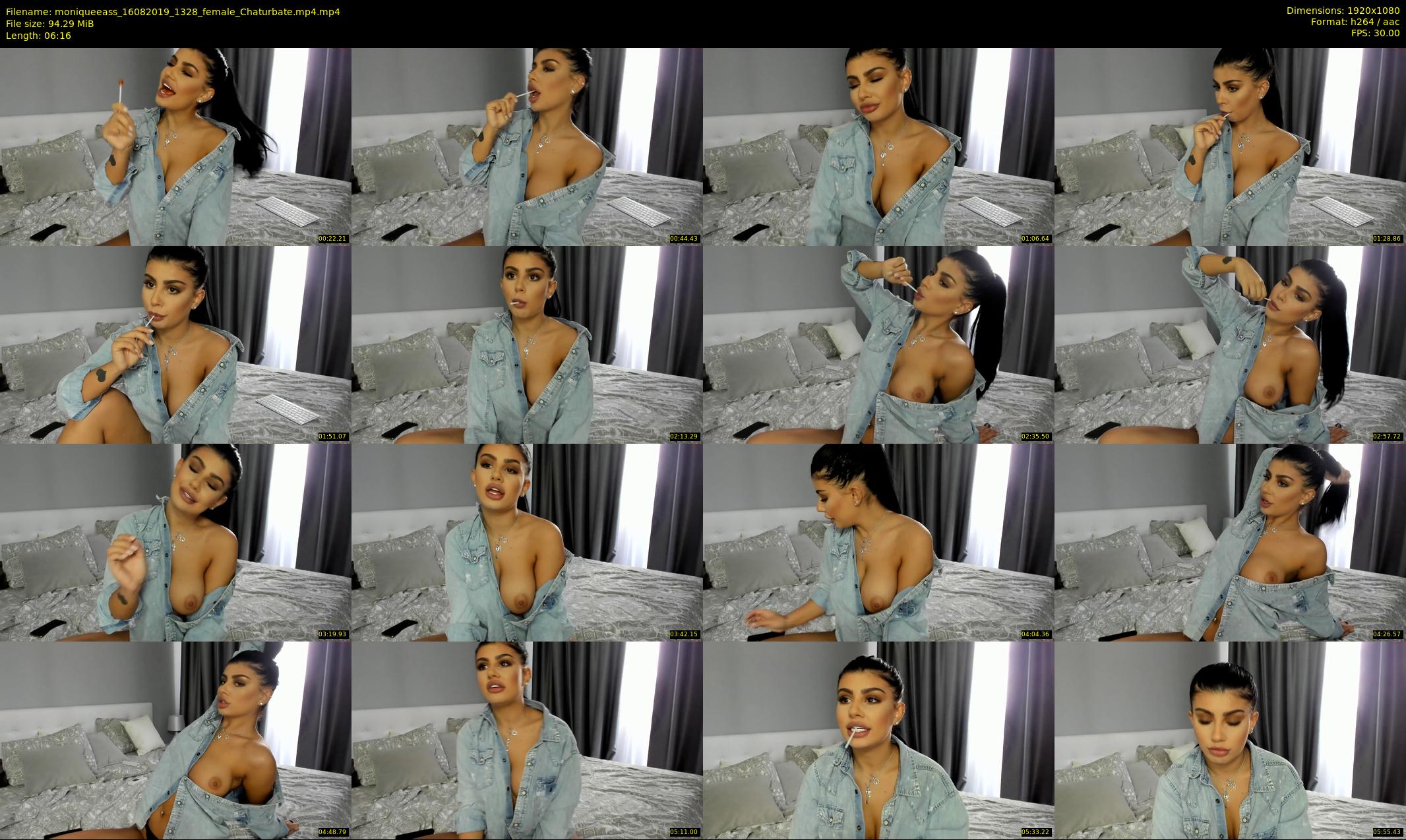 moniqueeass — 7 minute Chaturbate female cam show recording, 1080p, Aug 16, 2019