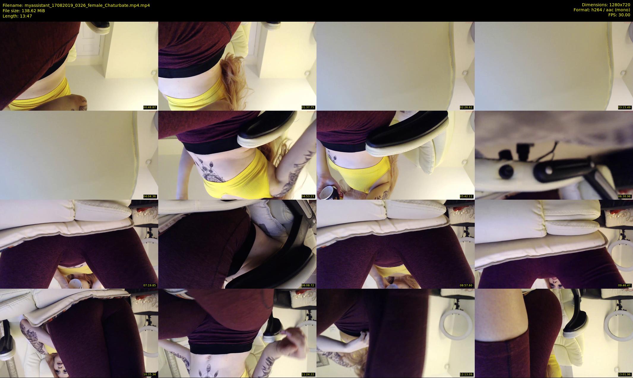 myassistant — 14 minute Chaturbate female cam show recording, 720p, Aug 17, 2019
