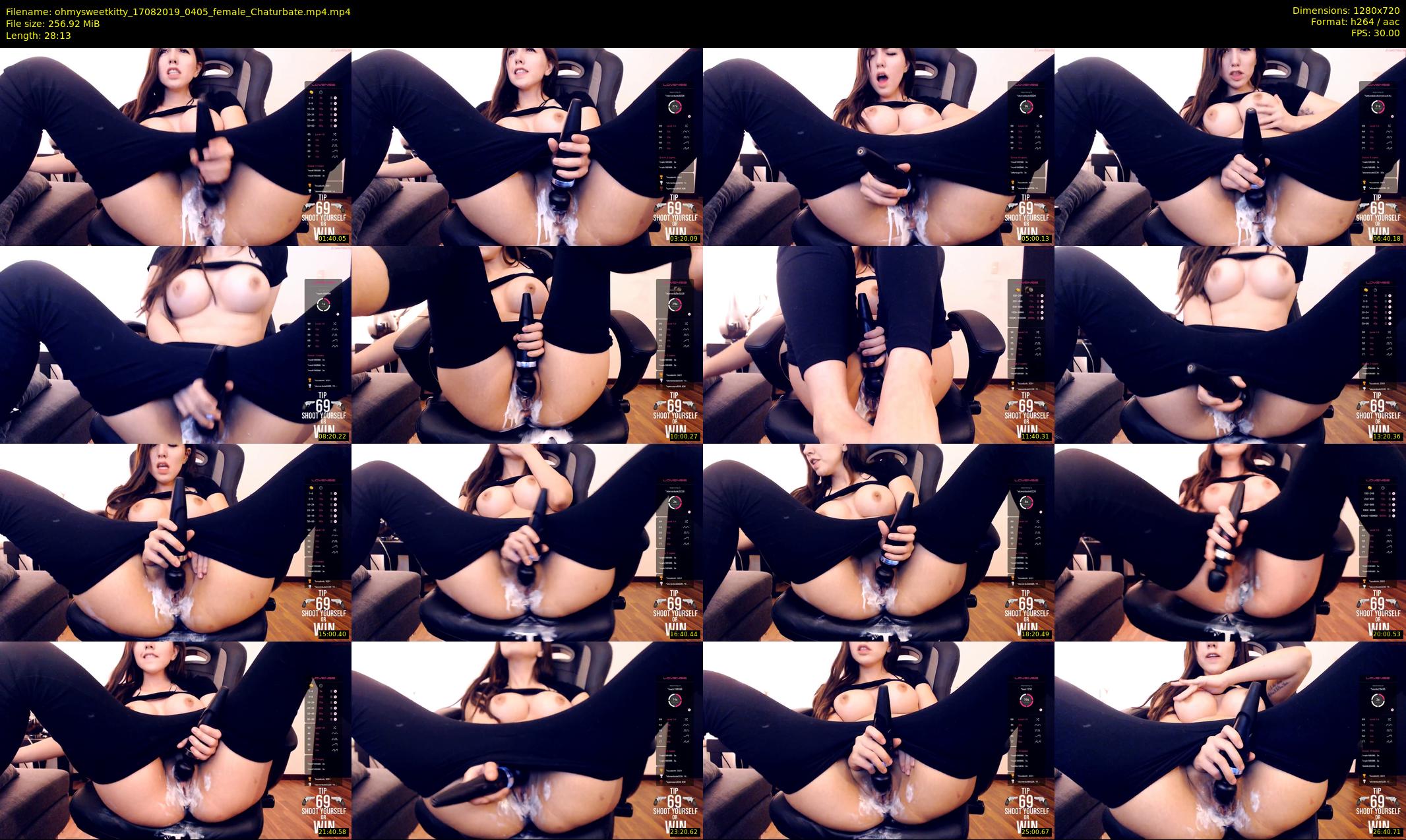 ohmysweetkitty — 29 minute Chaturbate female cam show recording, 720p, Aug 17, 2019