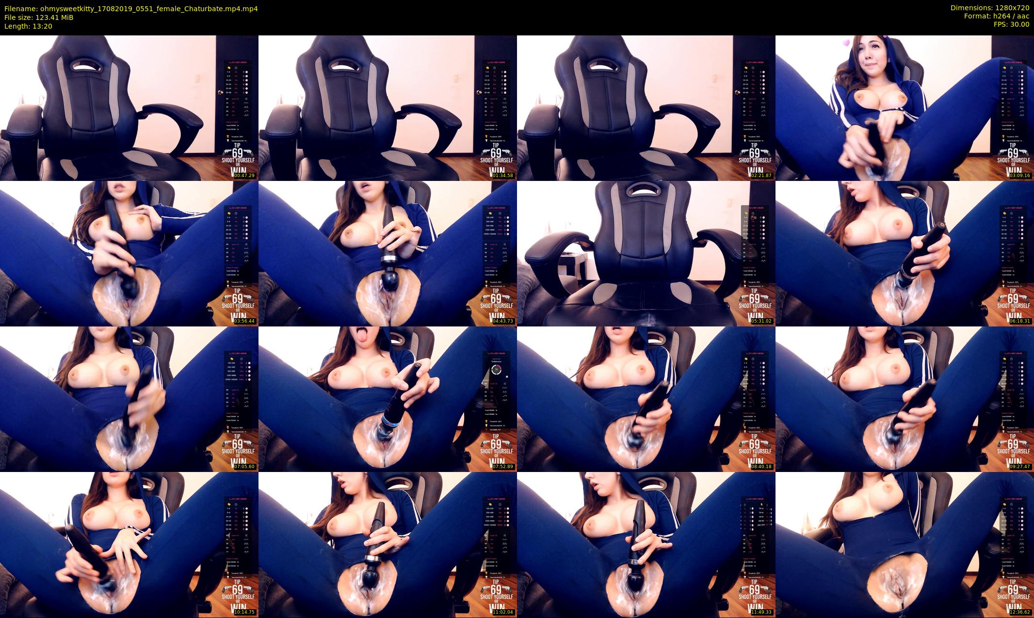 ohmysweetkitty — 14 minute Chaturbate female cam show recording, 720p, Aug 17, 2019