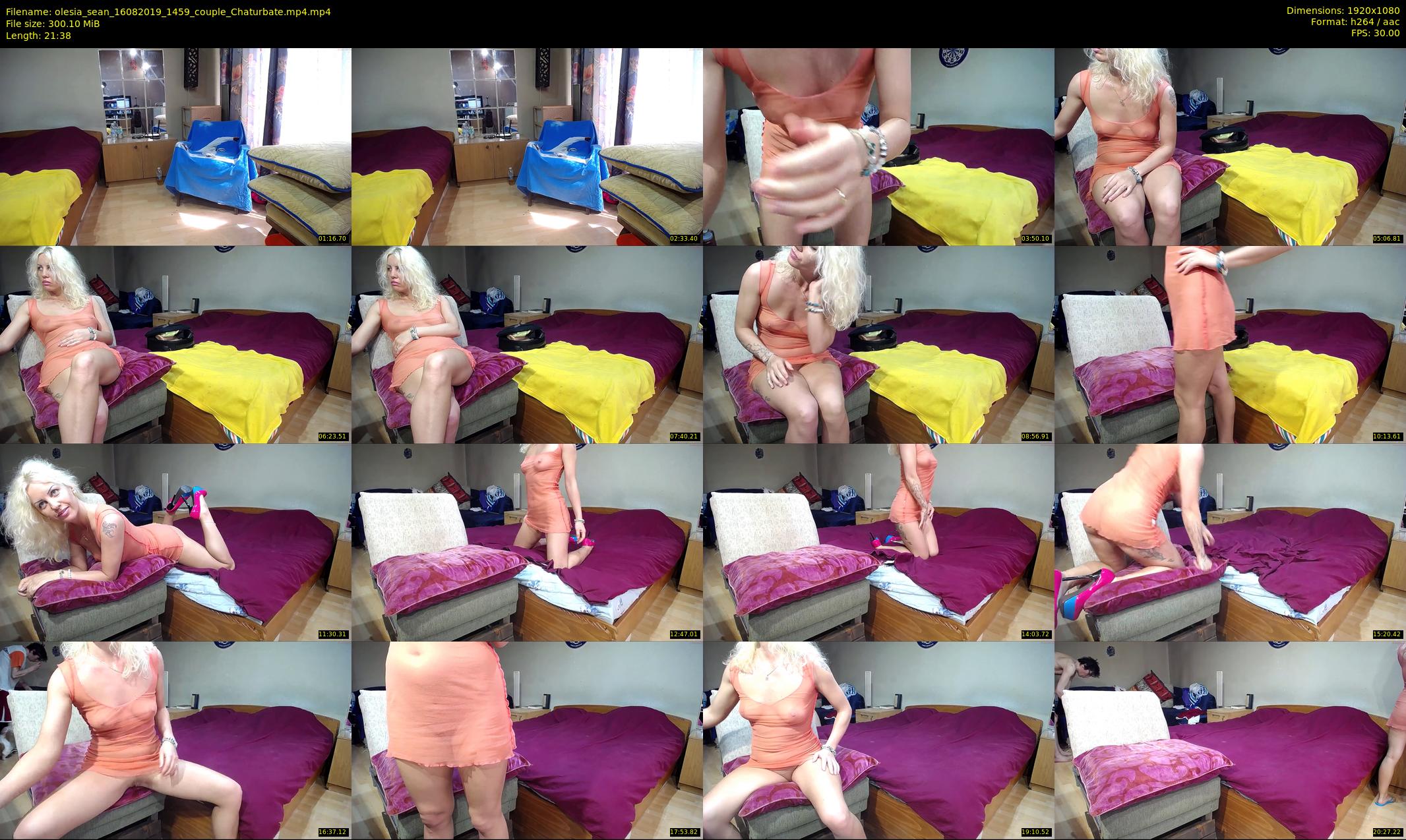 olesia_sean — 22 minute Chaturbate couple cam show recording, 1080p, Aug 16, 2019