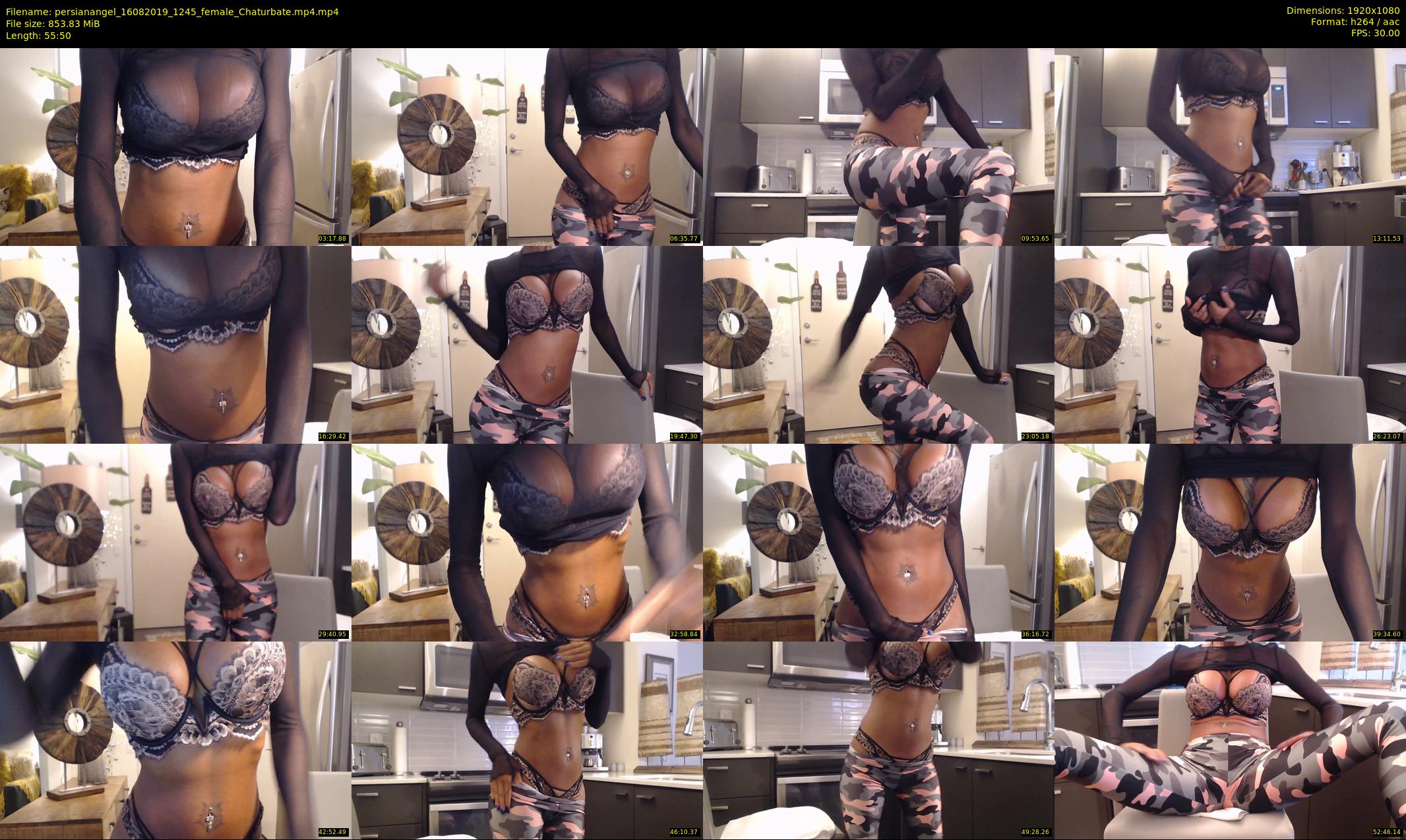 persianangel — 56 minute Chaturbate female cam show recording, 1080p, Aug 16, 2019