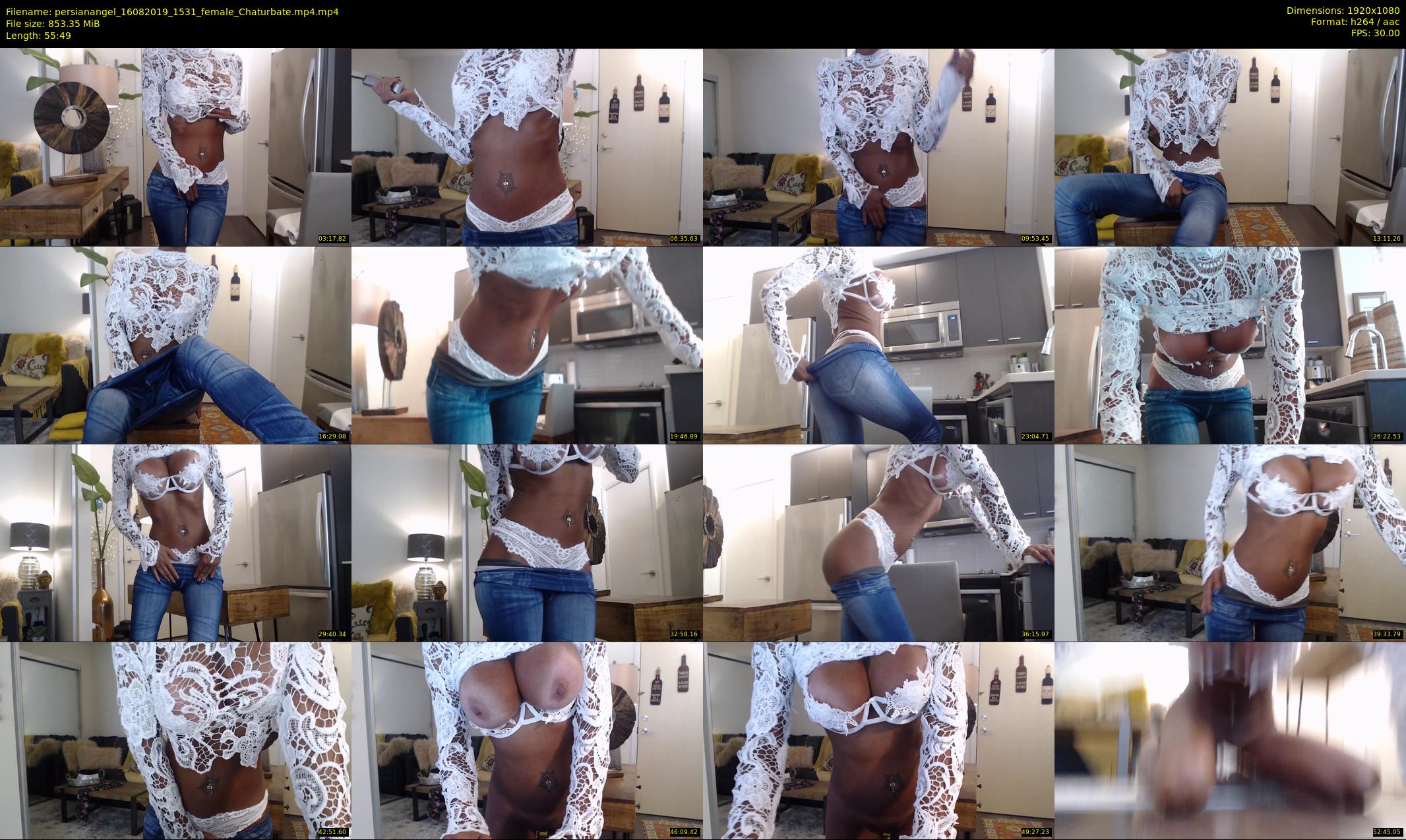 persianangel — 56 minute Chaturbate female cam show recording, 1080p, Aug 16, 2019