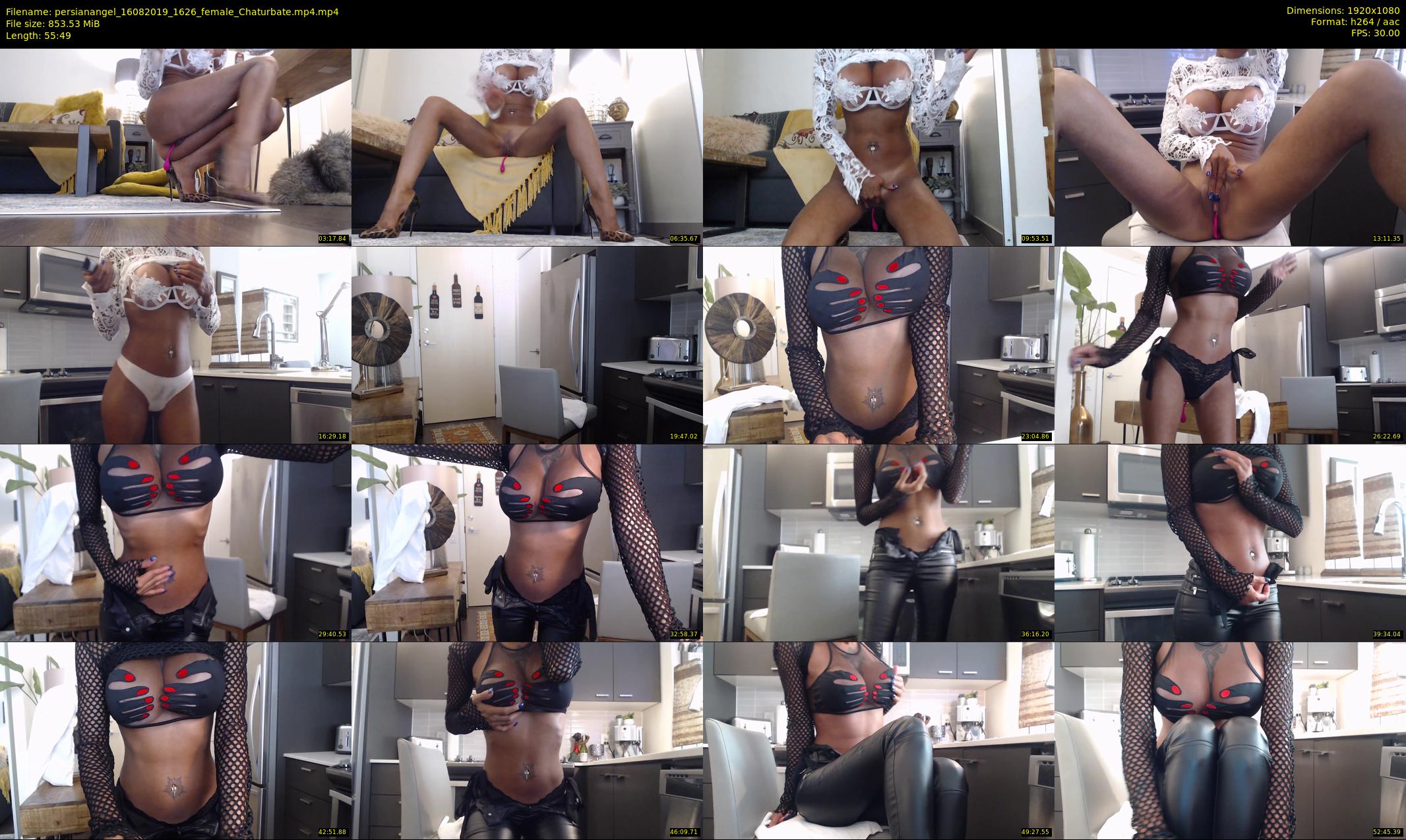 persianangel — 56 minute Chaturbate female cam show recording, 1080p, Aug 16, 2019