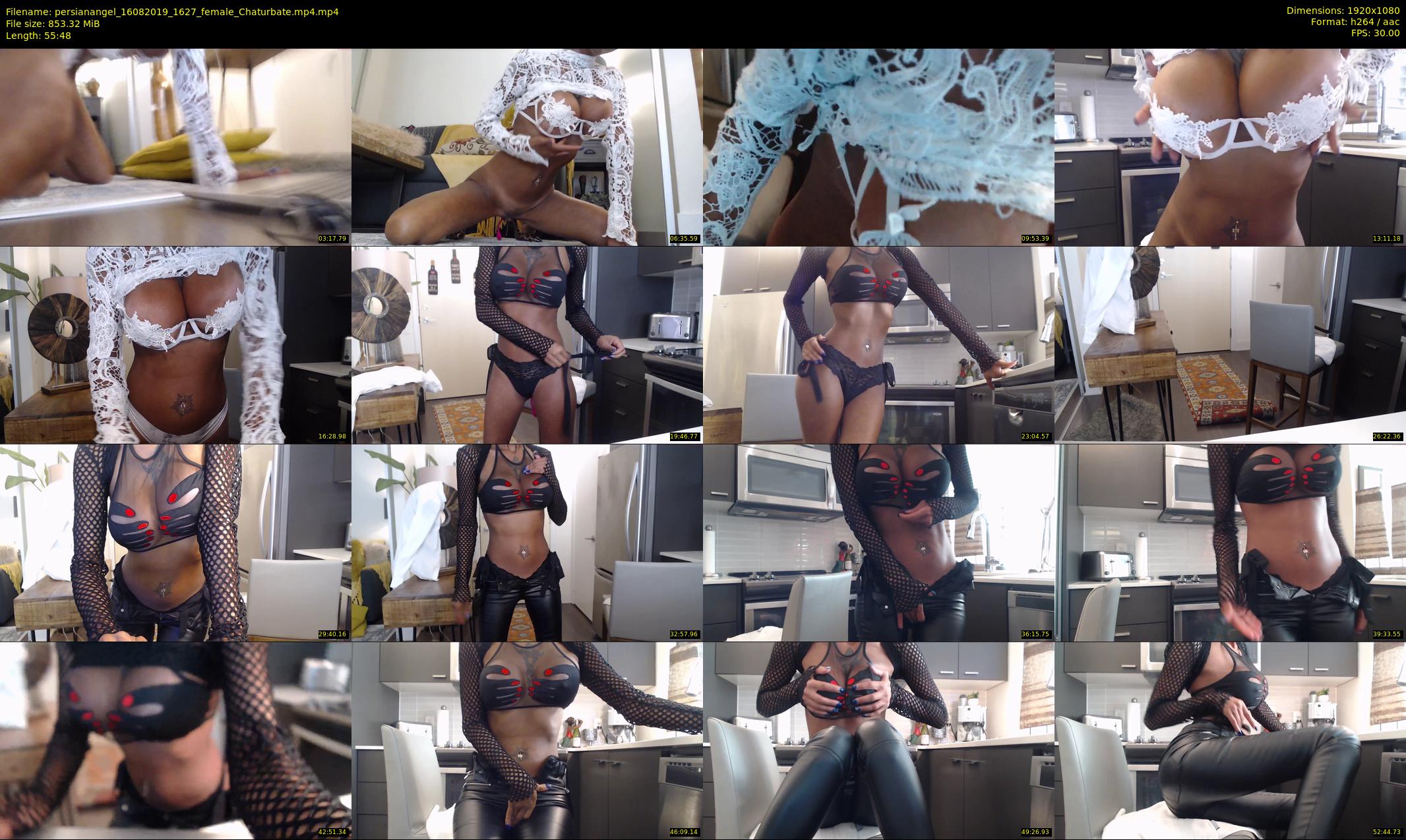 persianangel — 56 minute Chaturbate female cam show recording, 1080p, Aug 16, 2019