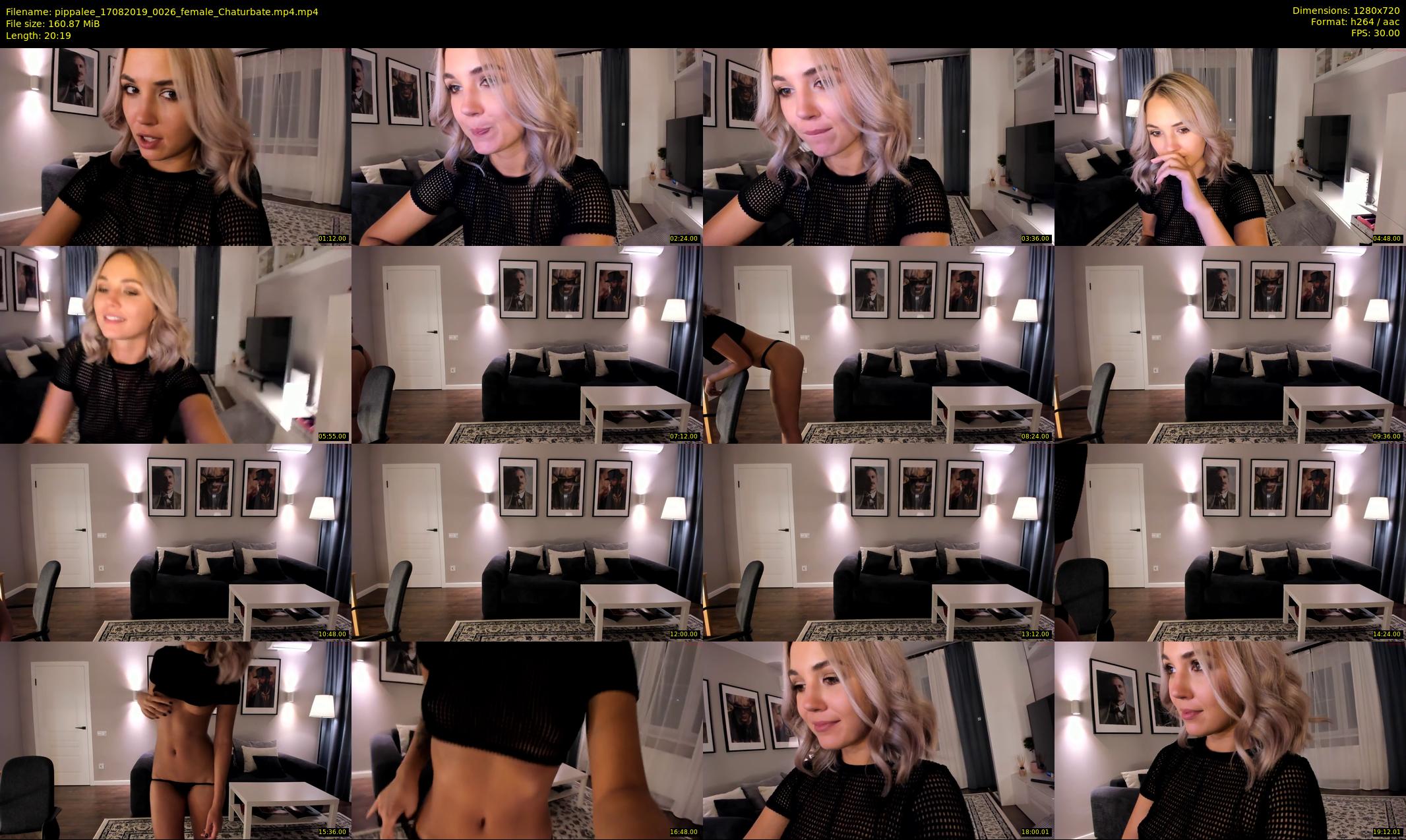 pippalee — 21 minute Chaturbate female cam show recording, 720p, Aug 17, 2019