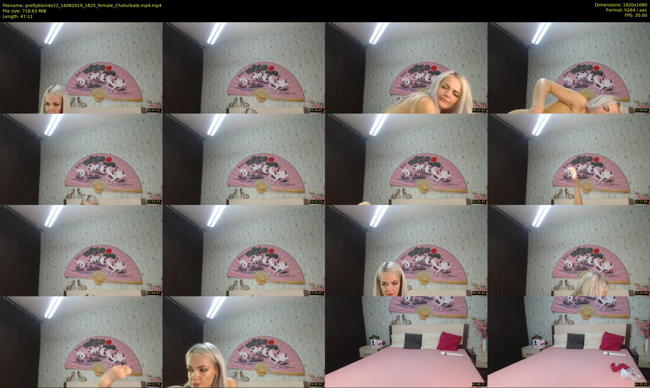 prettyblonde22 — 48 minute Chaturbate female cam show recording, 1080p, Aug 16, 2019