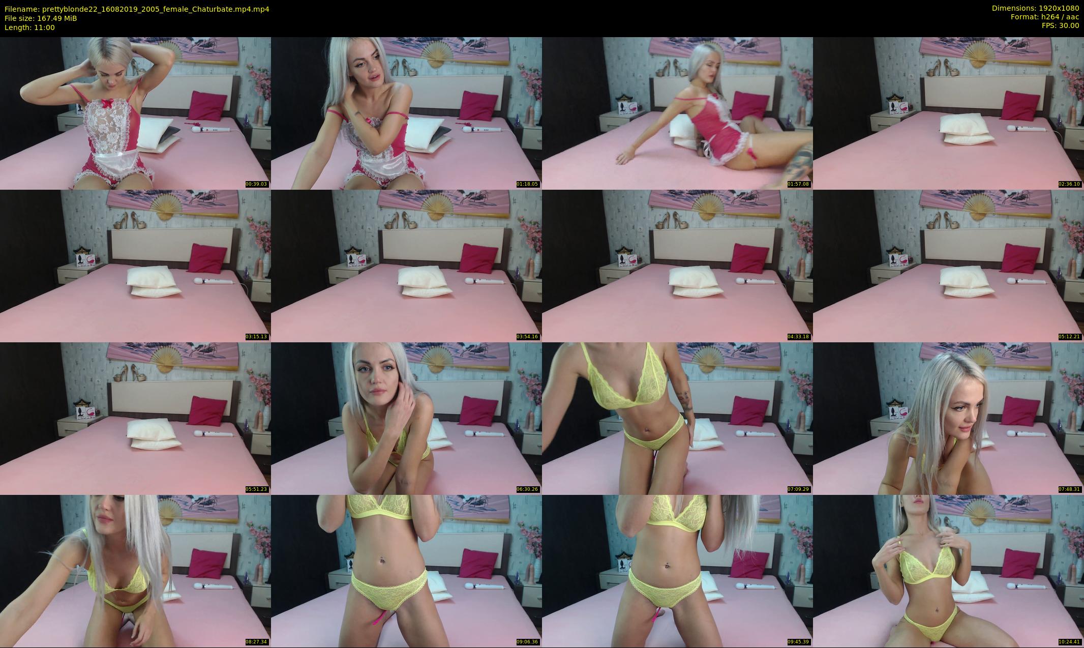prettyblonde22 — 11 minute Chaturbate female cam show recording, 1080p, Aug 16, 2019