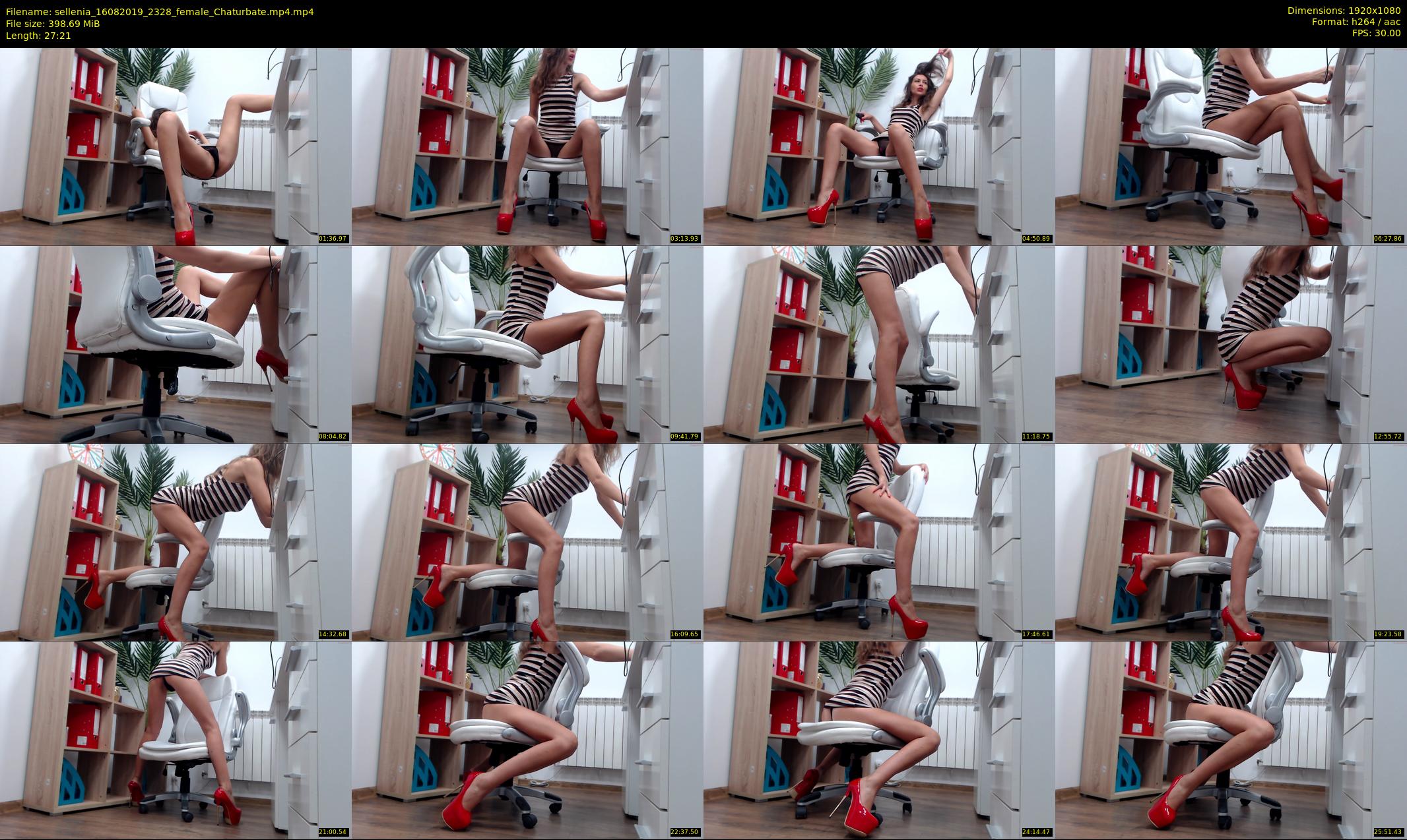 sellenia — 28 minute Chaturbate female cam show recording, 1080p, Aug 16, 2019