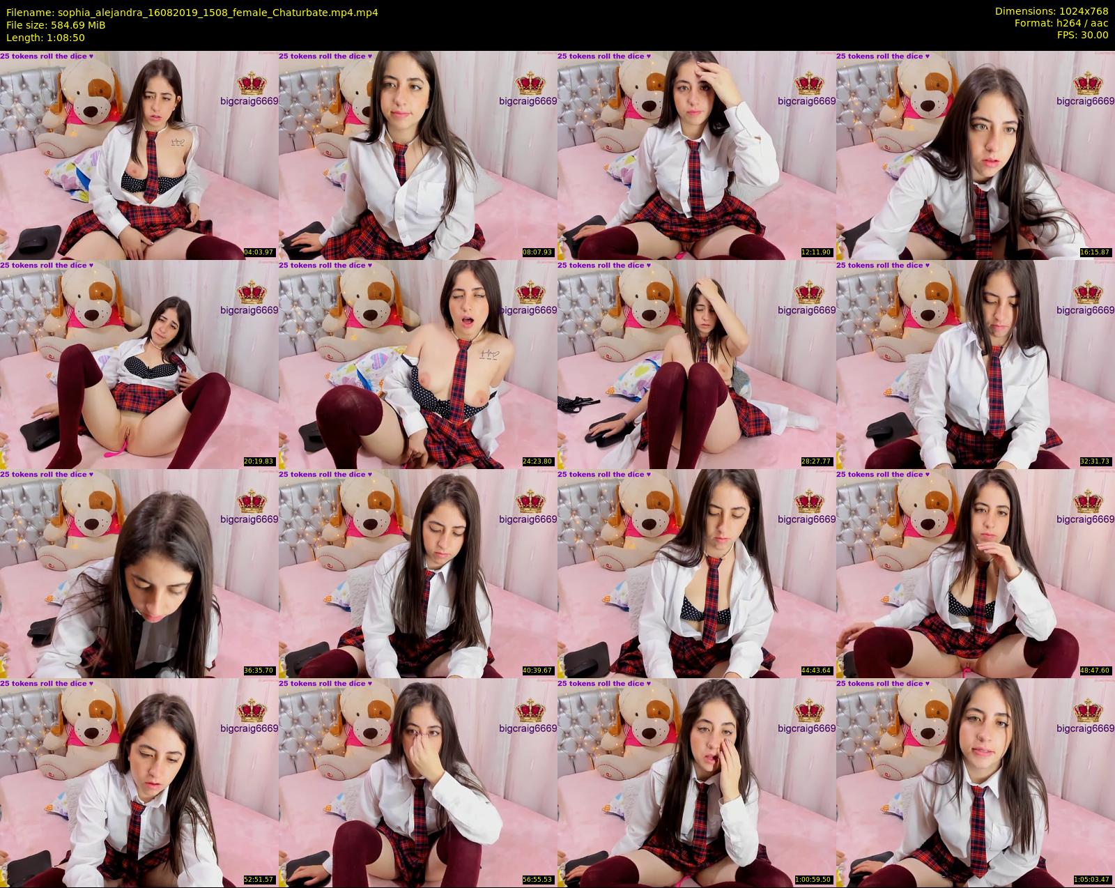 sophia_alejandra — 69 minute Chaturbate female cam show recording, 720p, Aug 16, 2019