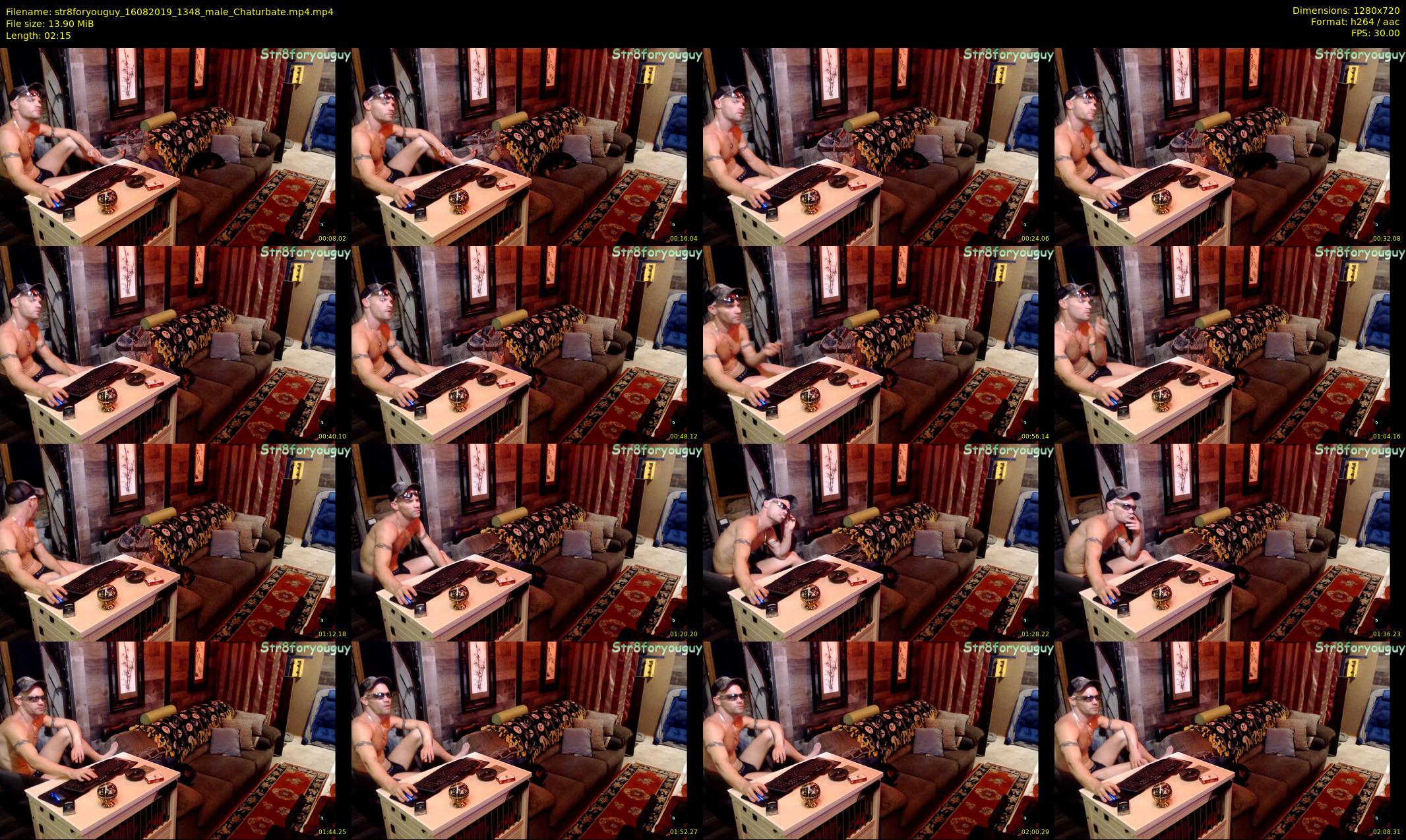 str8foryouguy — 3 minute Chaturbate male cam show recording, 720p, Aug 16, 2019