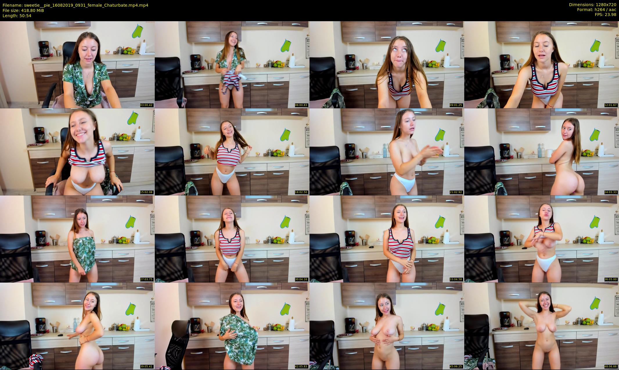 sweetie__pie — 51 minute Chaturbate female cam show recording, 720p, Aug 16, 2019
