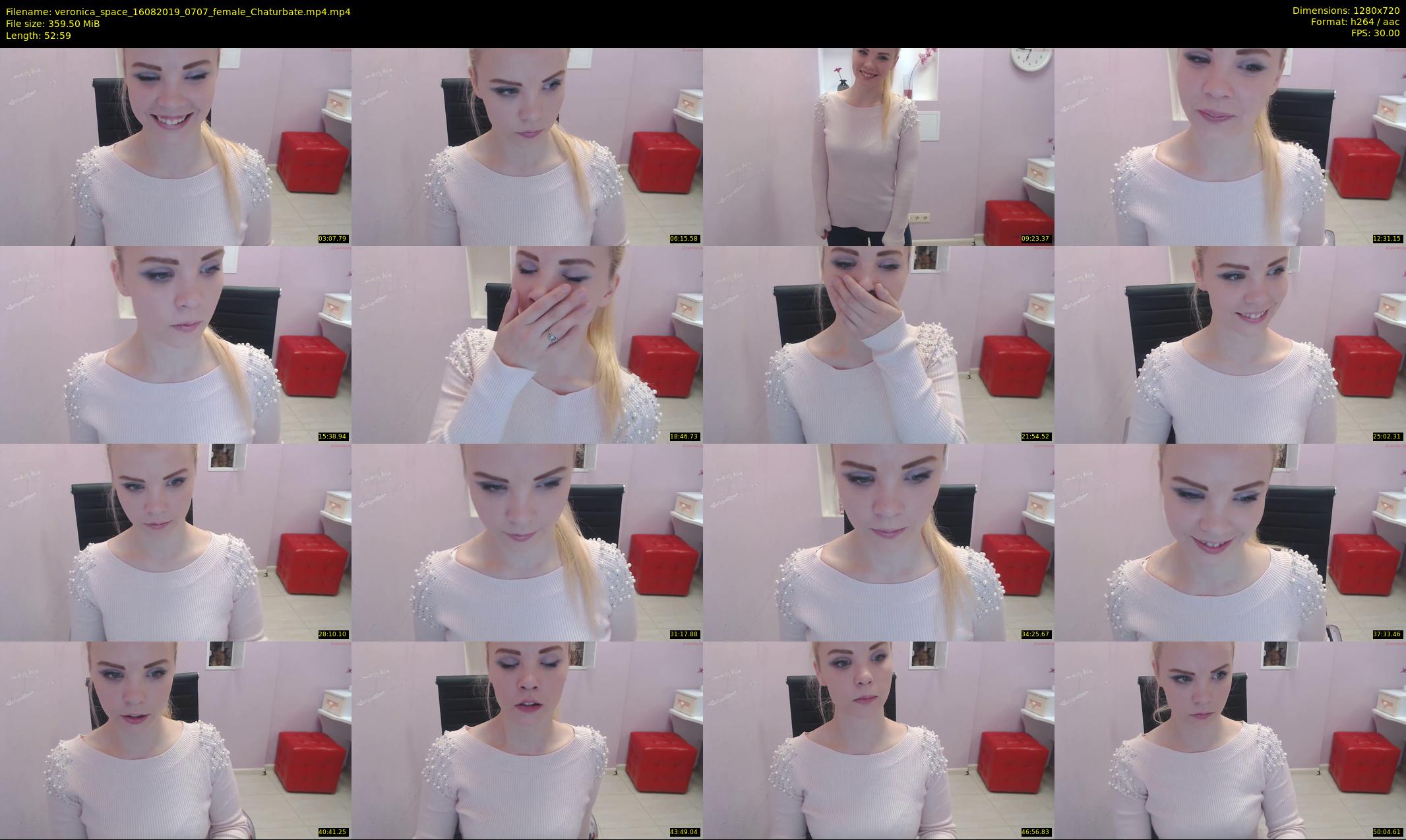 veronica_space — 53 minute Chaturbate female cam show recording, 720p, Aug 16, 2019