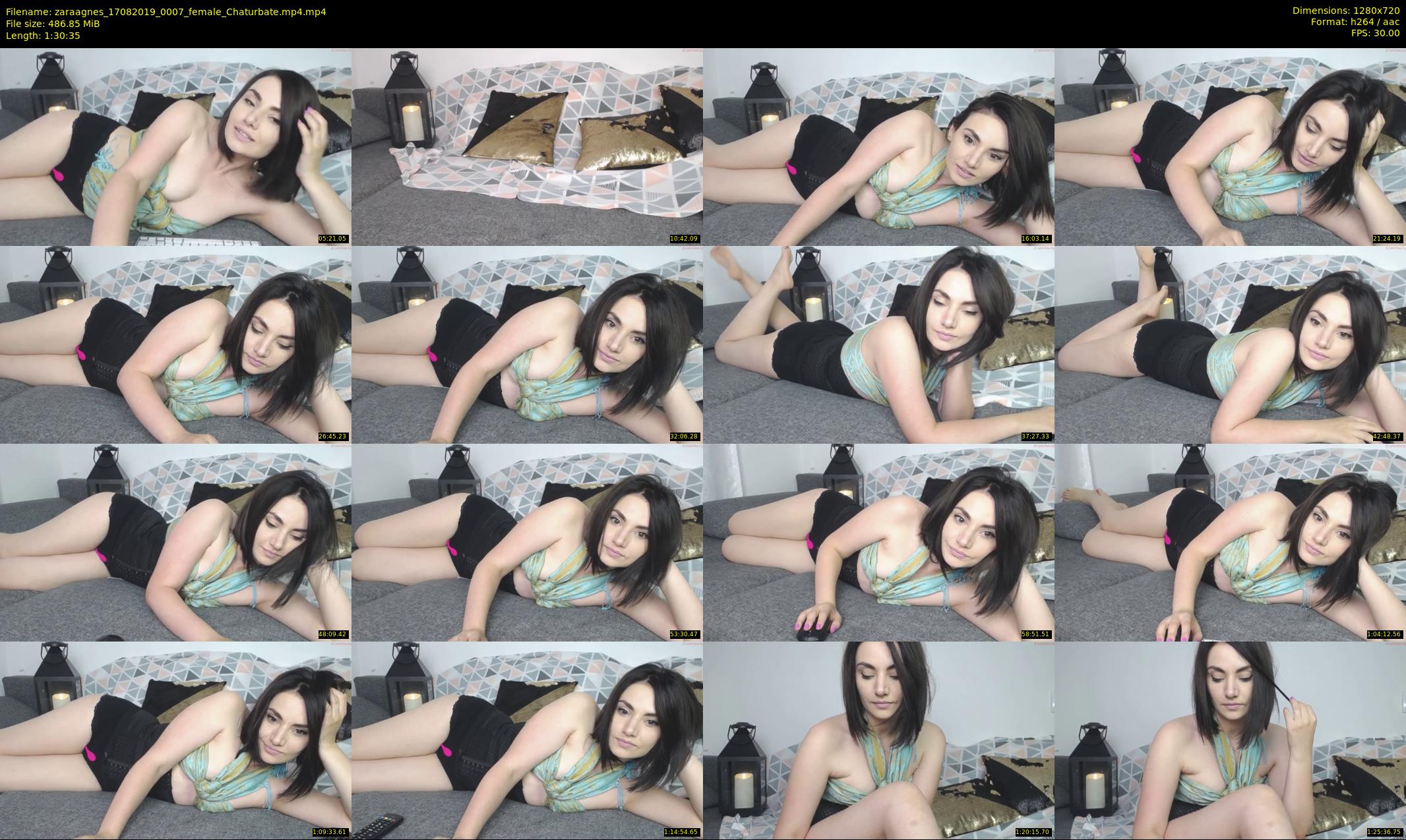 zaraagnes — 91 minute Chaturbate female cam show recording, 720p, Aug 17, 2019