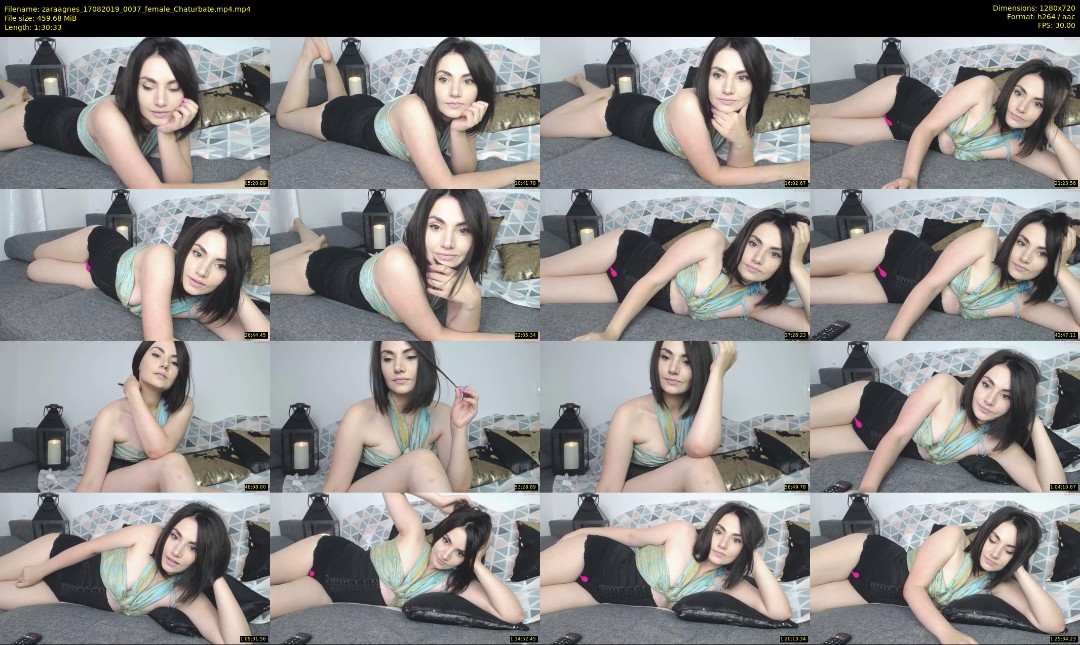 zaraagnes — 91 minute Chaturbate female cam show recording, 720p, Aug 17, 2019