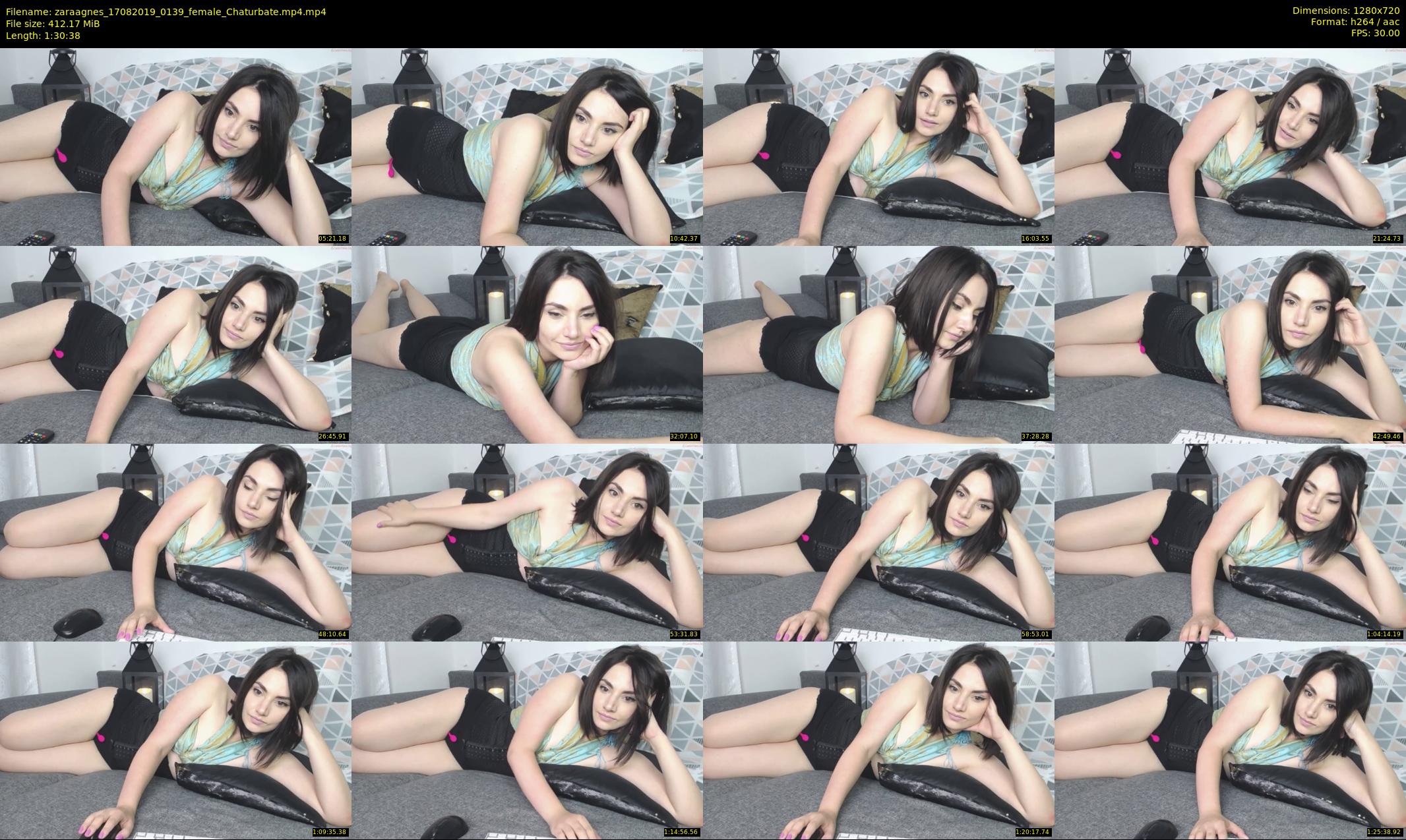 zaraagnes — 91 minute Chaturbate female cam show recording, 720p, Aug 17, 2019