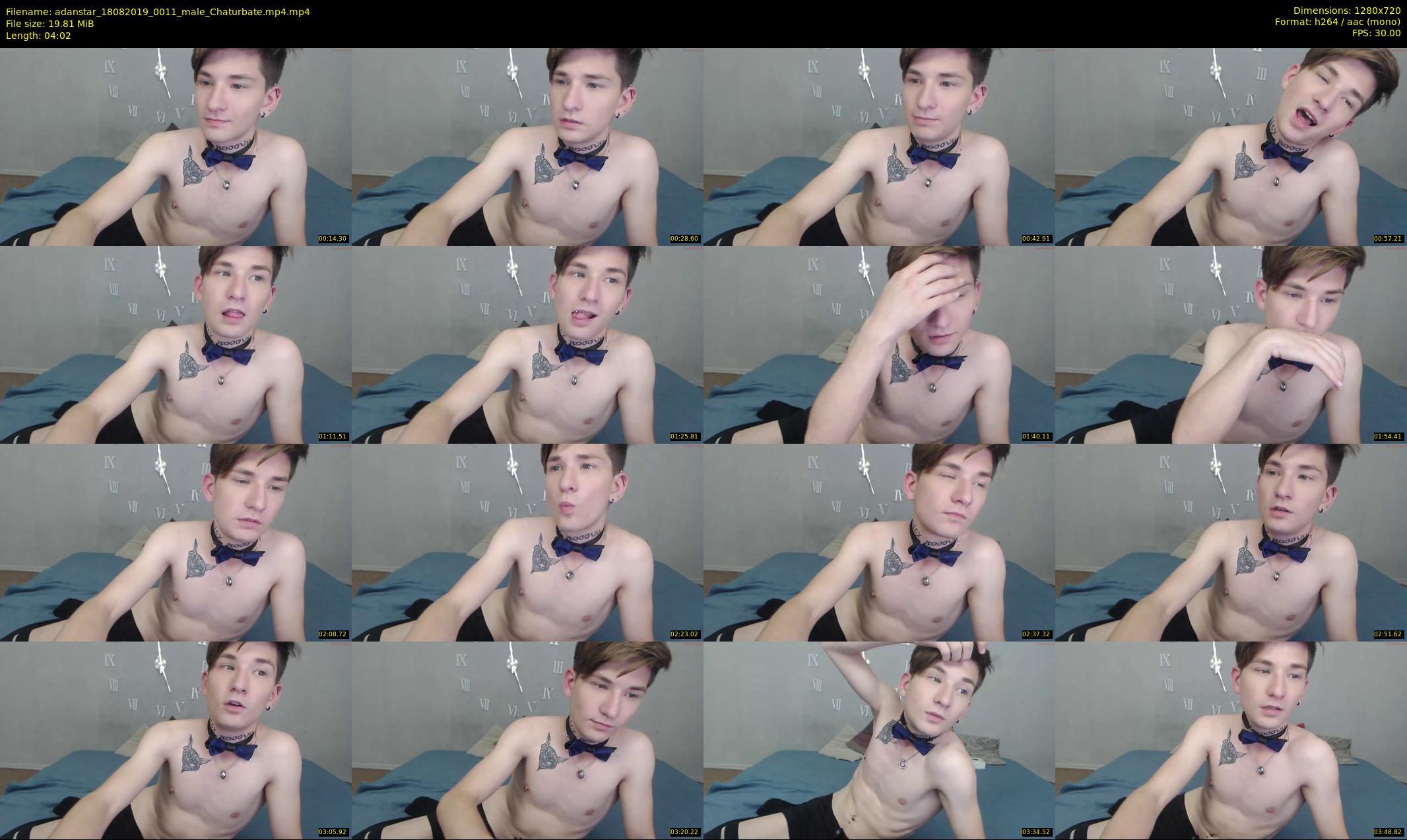 adanstar — 5 minute Chaturbate male cam show recording, 720p, Aug 18, 2019