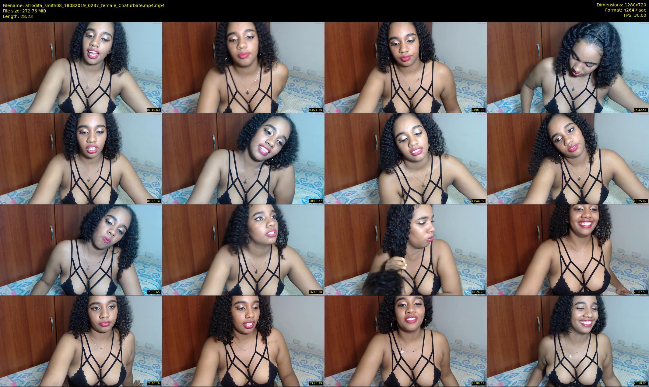 afrodita_smith08 — 29 minute Chaturbate female cam show recording, 720p, Aug 18, 2019