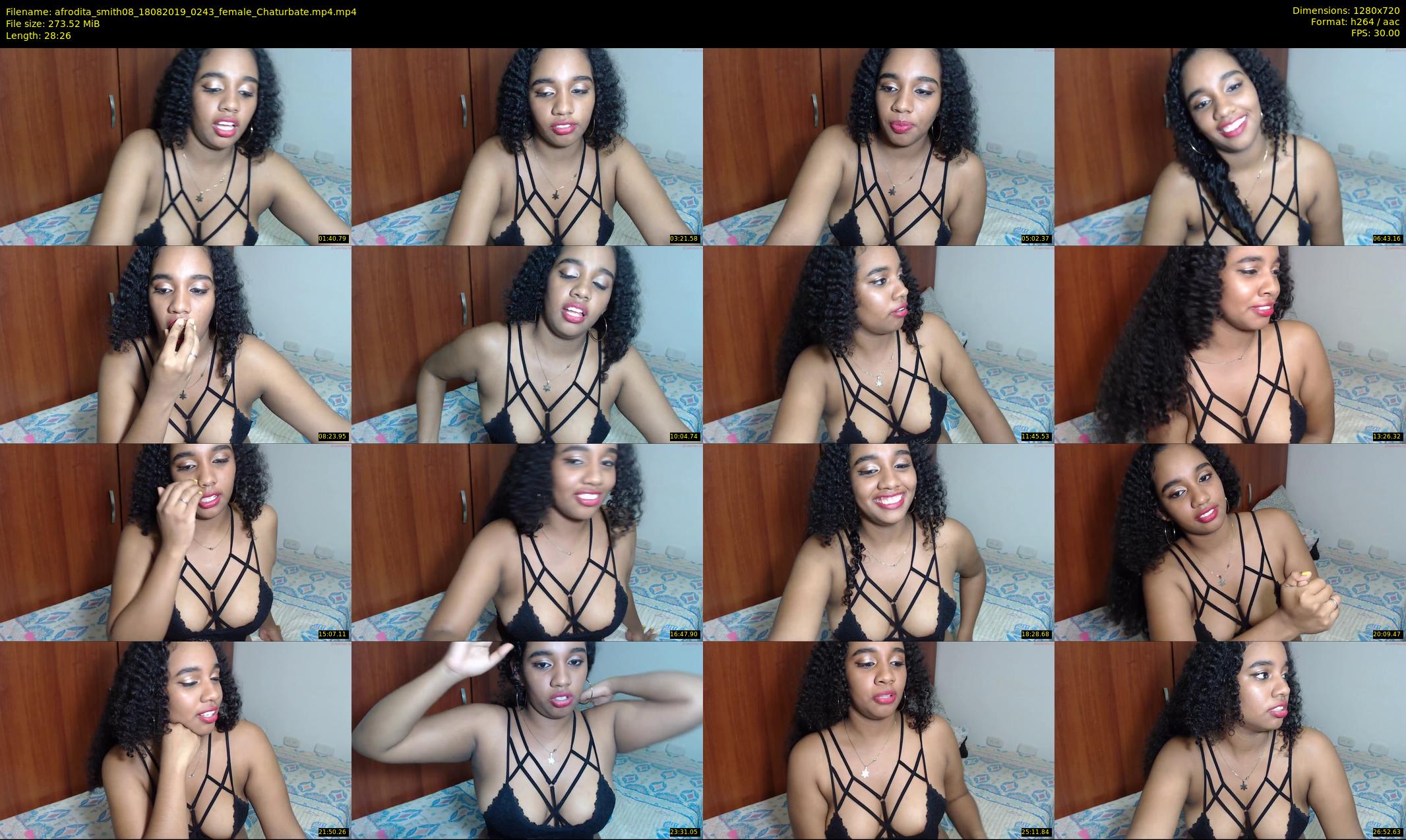 afrodita_smith08 — 29 minute Chaturbate female cam show recording, 720p, Aug 18, 2019