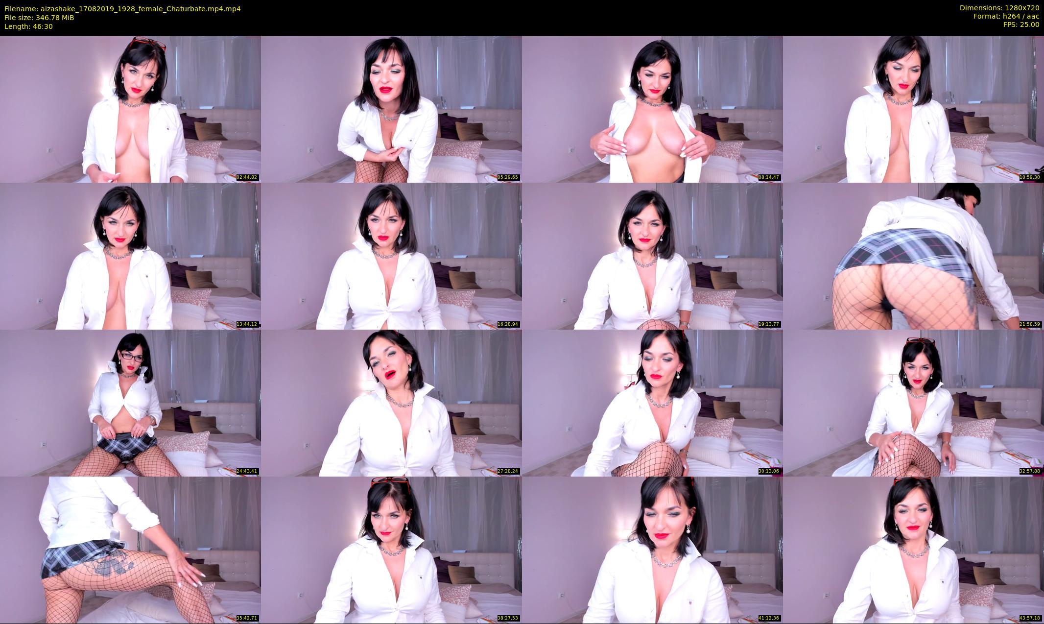 aizashake — 47 minute Chaturbate female cam show recording, 720p, Aug 17, 2019