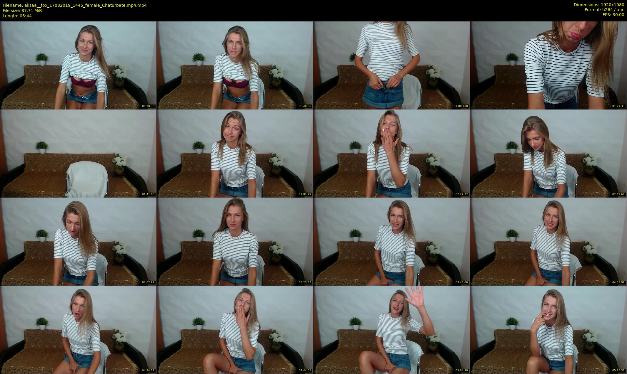 alisaa__fox — 6 minute Chaturbate female cam show recording, 1080p, Aug 17, 2019