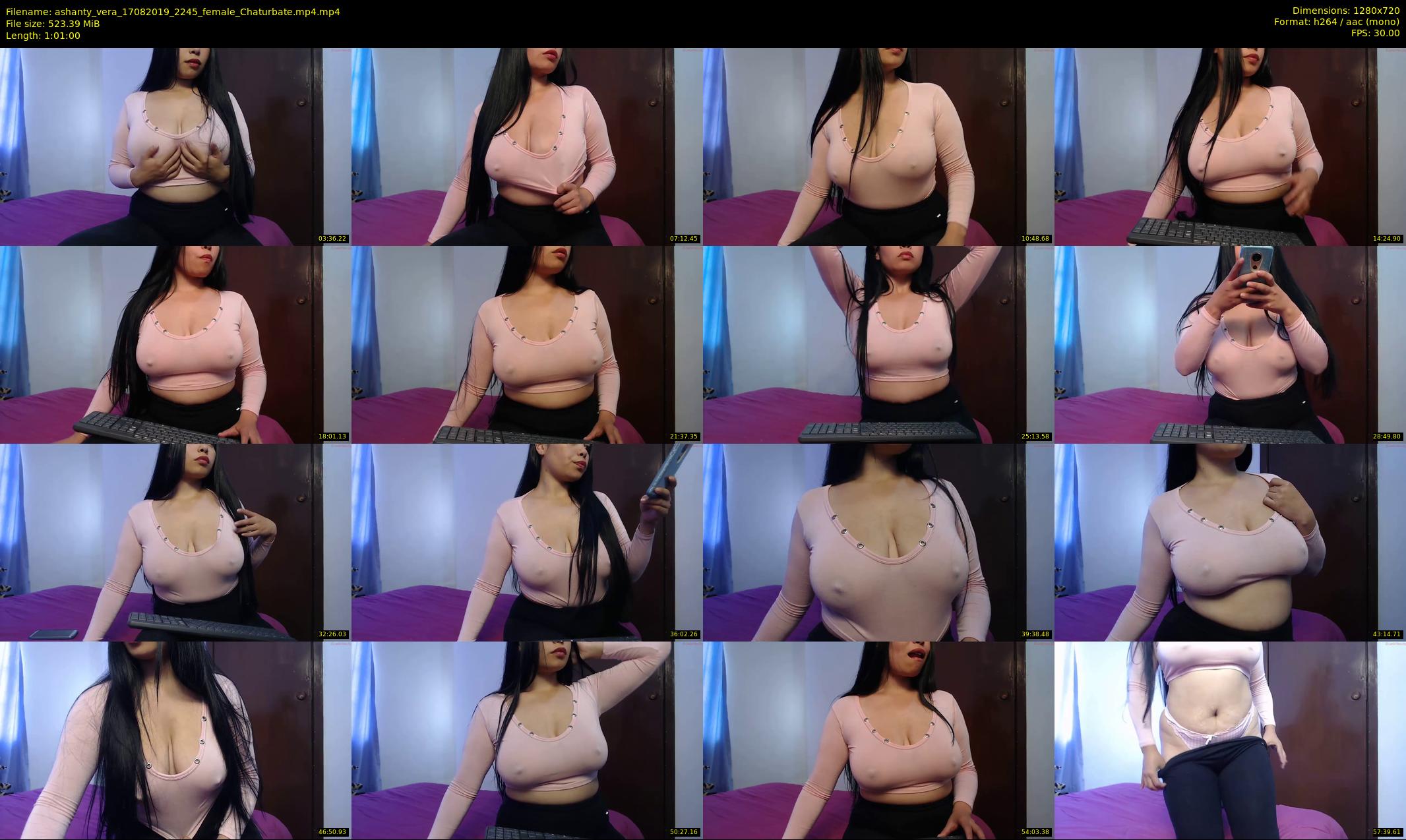 ashanty_vera — 61 minute Chaturbate couple cam show recording, 720p, Aug 17, 2019