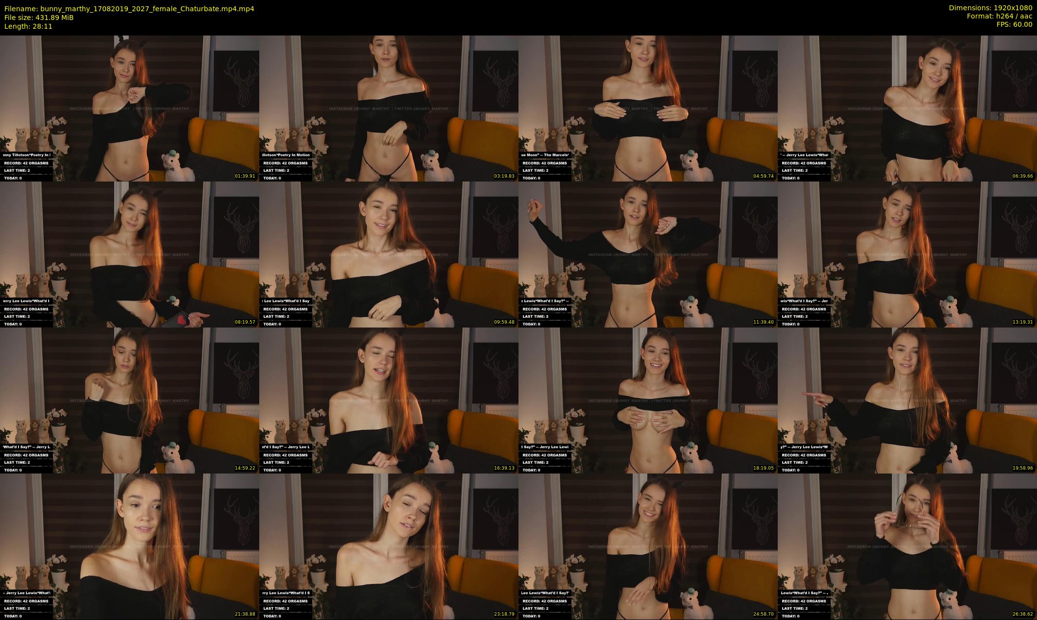 bunny_marthy — 29 minute Chaturbate female cam show recording, 1080p, Aug 17, 2019