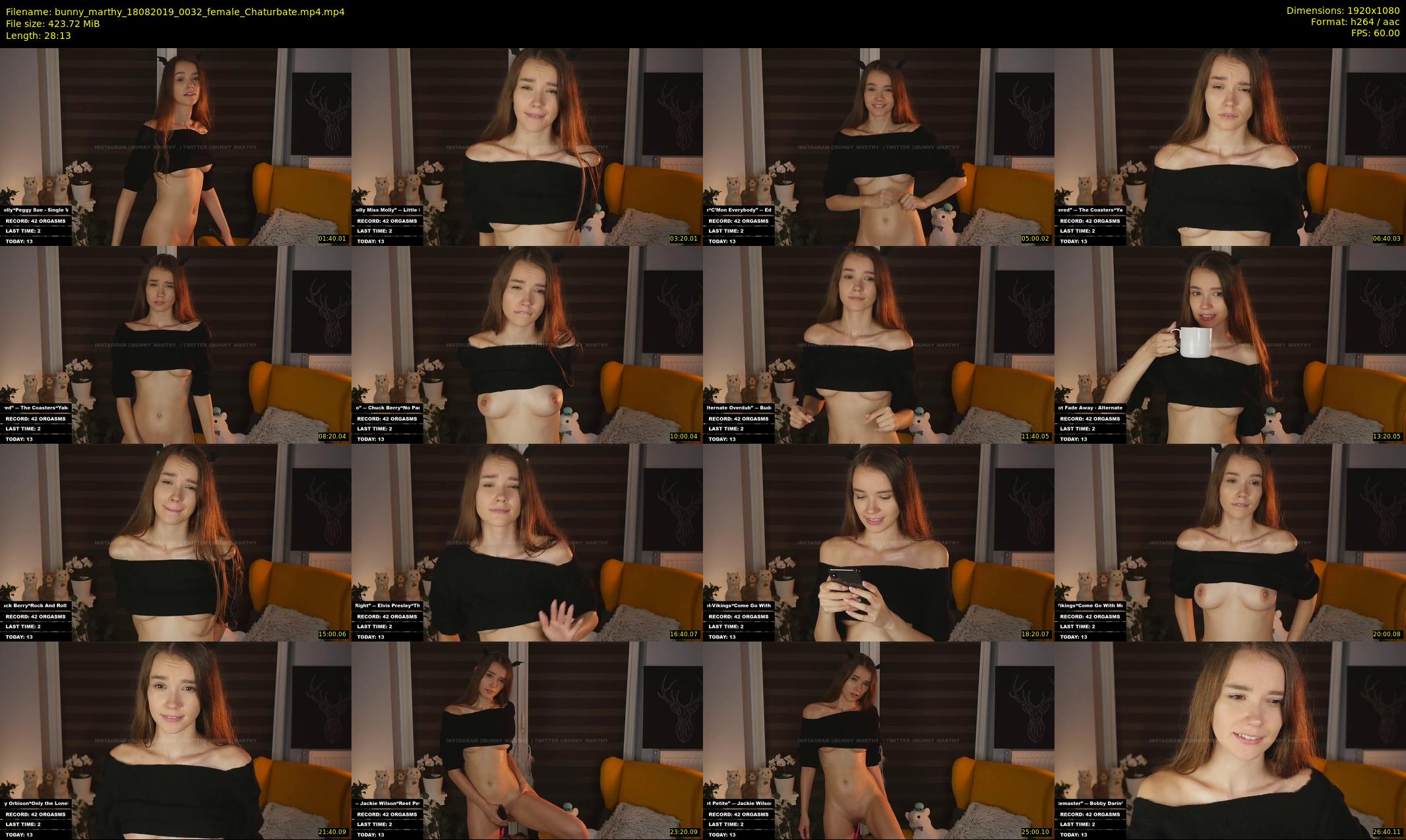 bunny_marthy — 29 minute Chaturbate female cam show recording, 1080p, Aug 18, 2019