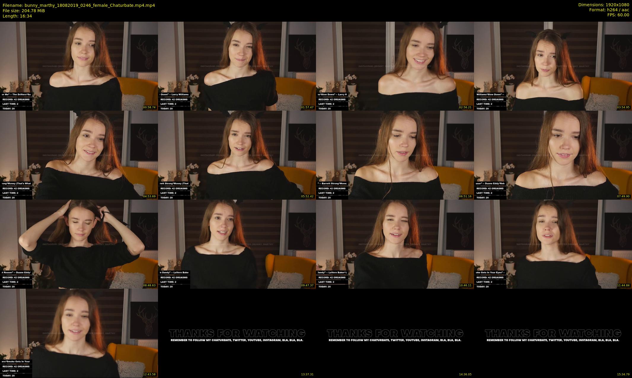 bunny_marthy — 17 minute Chaturbate female cam show recording, 1080p, Aug 18, 2019