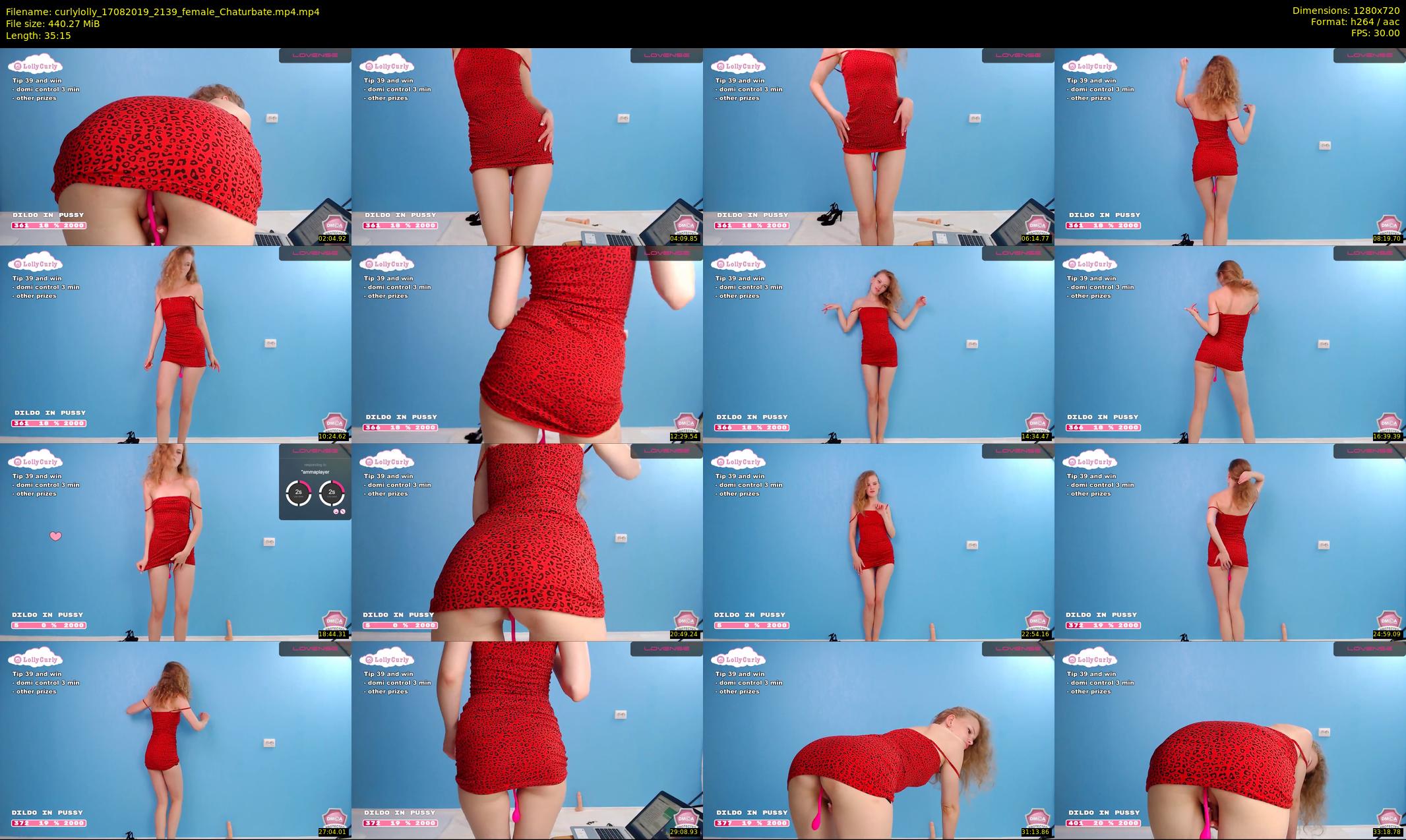 curlylolly — 36 minute Chaturbate female cam show recording, 720p, Aug 17, 2019