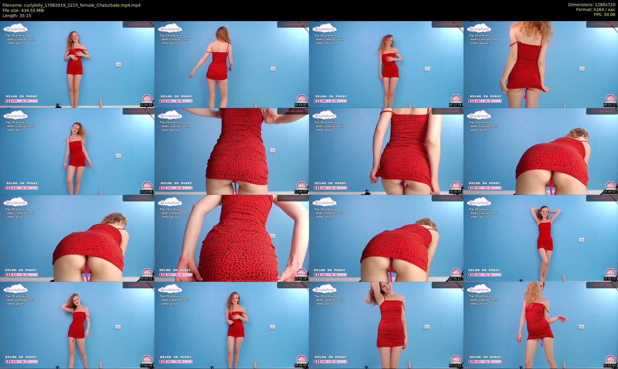 curlylolly — 36 minute Chaturbate female cam show recording, 720p, Aug 17, 2019