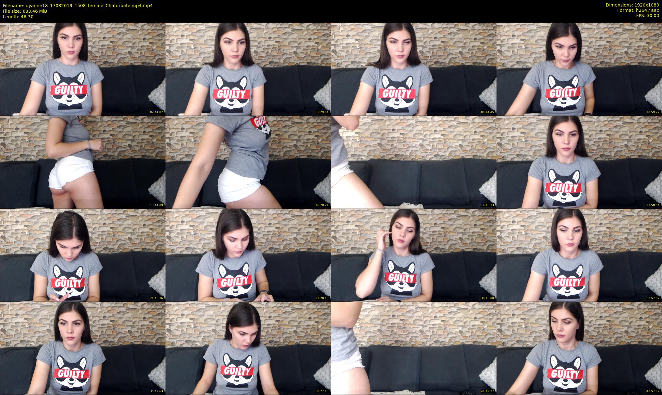 dyanne18 — 47 minute Chaturbate female cam show recording, 1080p, Aug 17, 2019