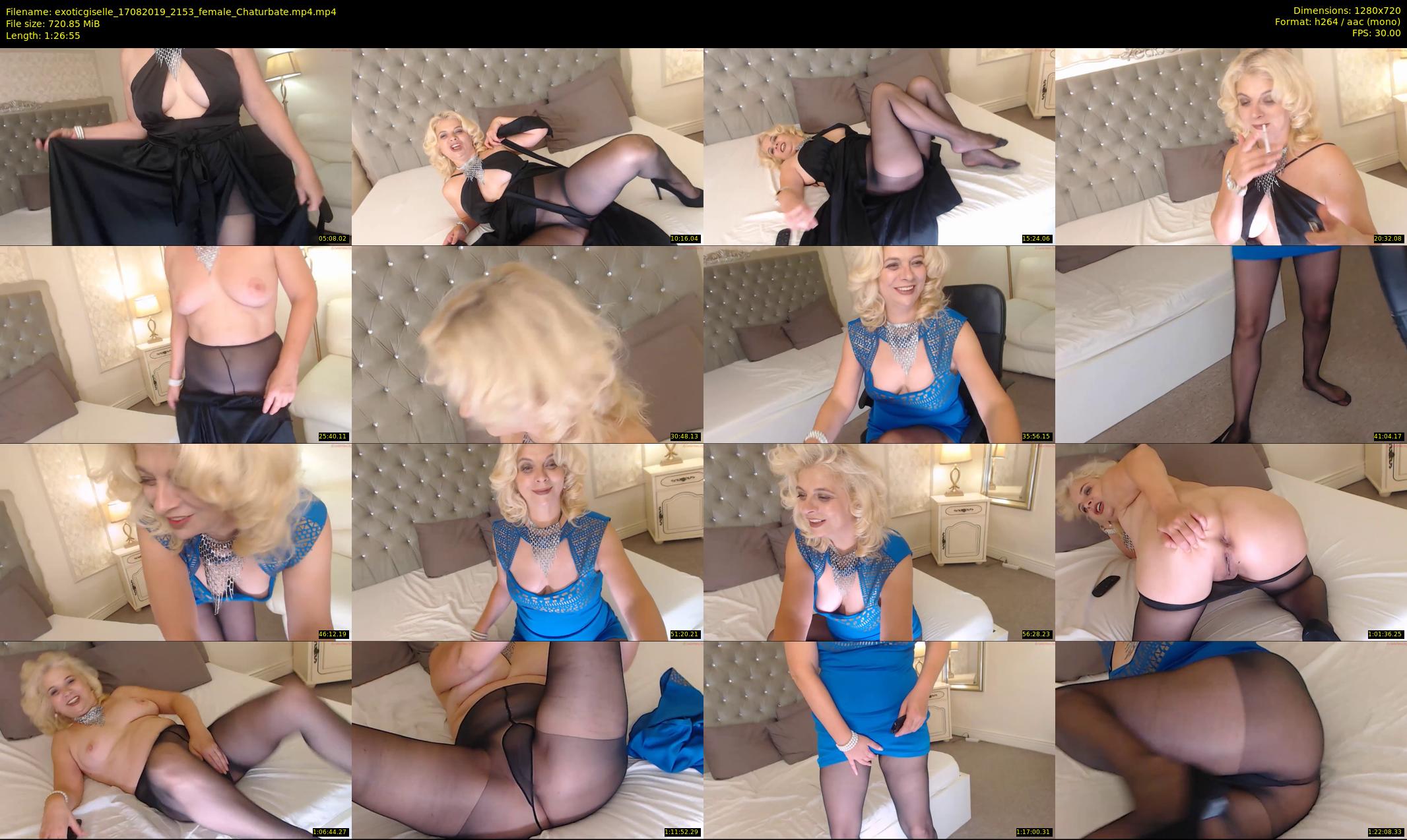 exoticgiselle — 87 minute Chaturbate female cam show recording, 720p, Aug 17, 2019
