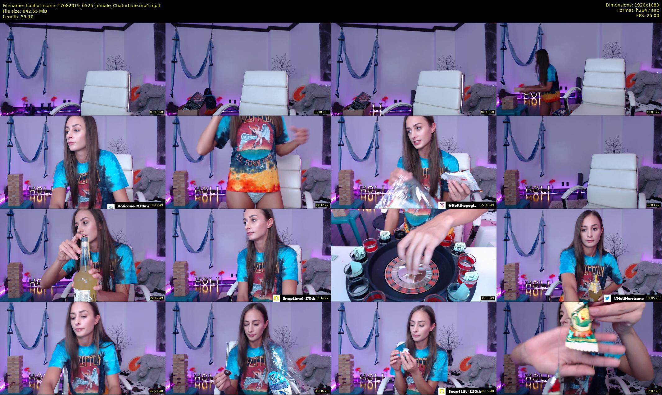 holihurricane — 56 minute Chaturbate female cam show recording, 1080p, Aug 17, 2019