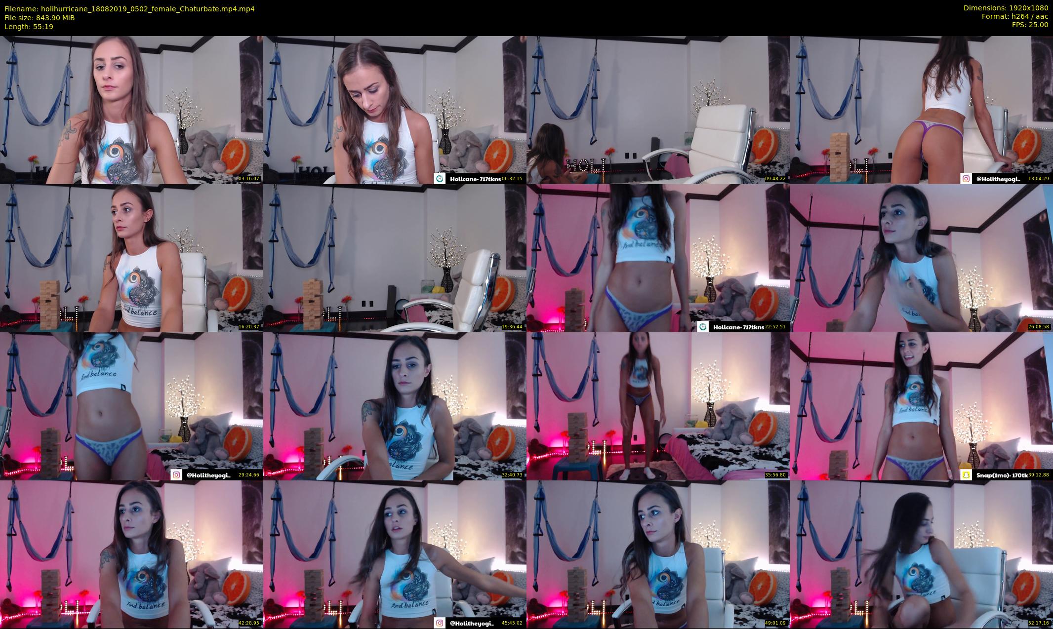 holihurricane — 56 minute Chaturbate female cam show recording, 1080p, Aug 18, 2019