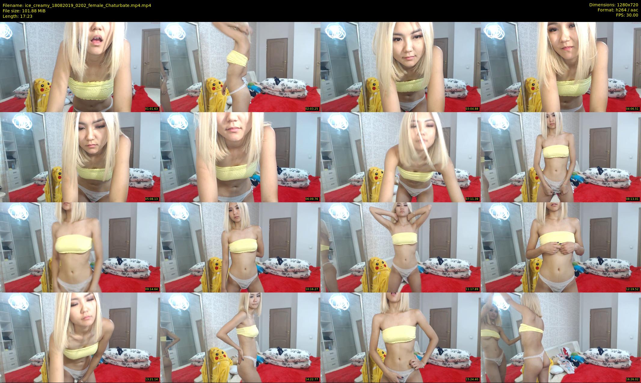 ice_creamy — 18 minute Chaturbate female cam show recording, 720p, Aug 18, 2019