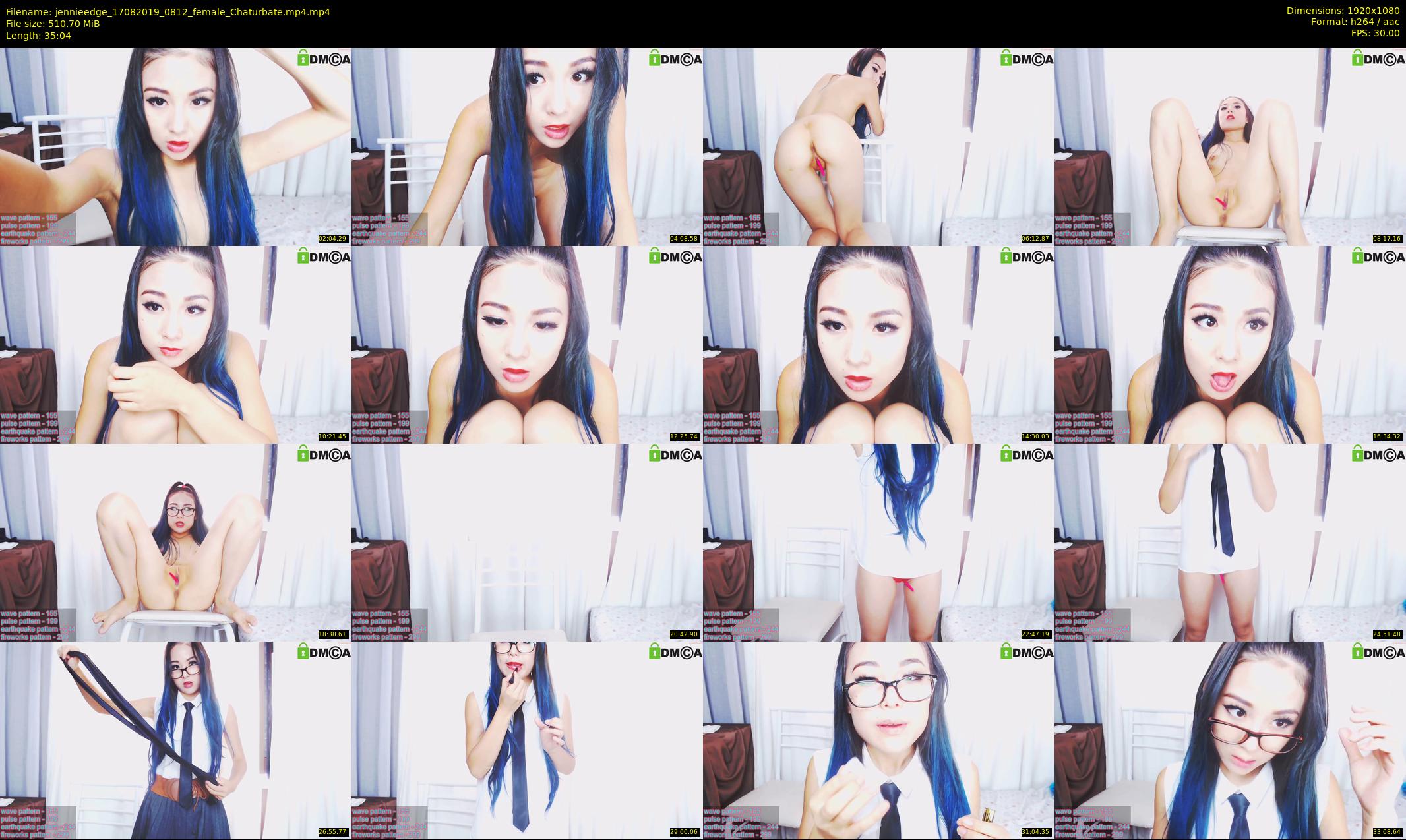jennieedge — 36 minute Chaturbate female cam show recording, 1080p, Aug 17, 2019