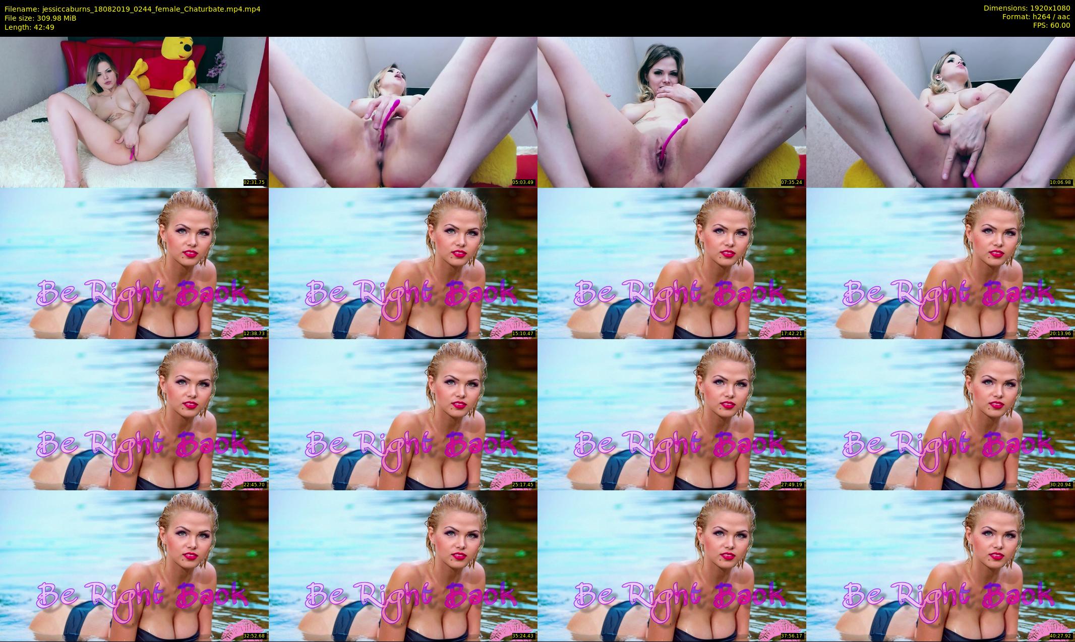jessiccaburns — 43 minute Chaturbate female cam show recording, 1080p, Aug 18, 2019