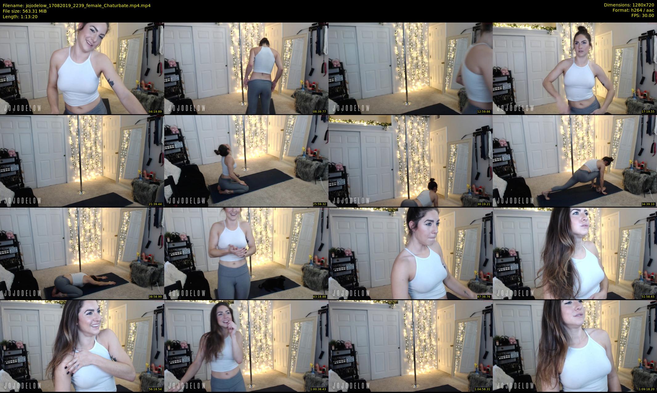 jojodelow — 74 minute Chaturbate female cam show recording, 720p, Aug 17, 2019