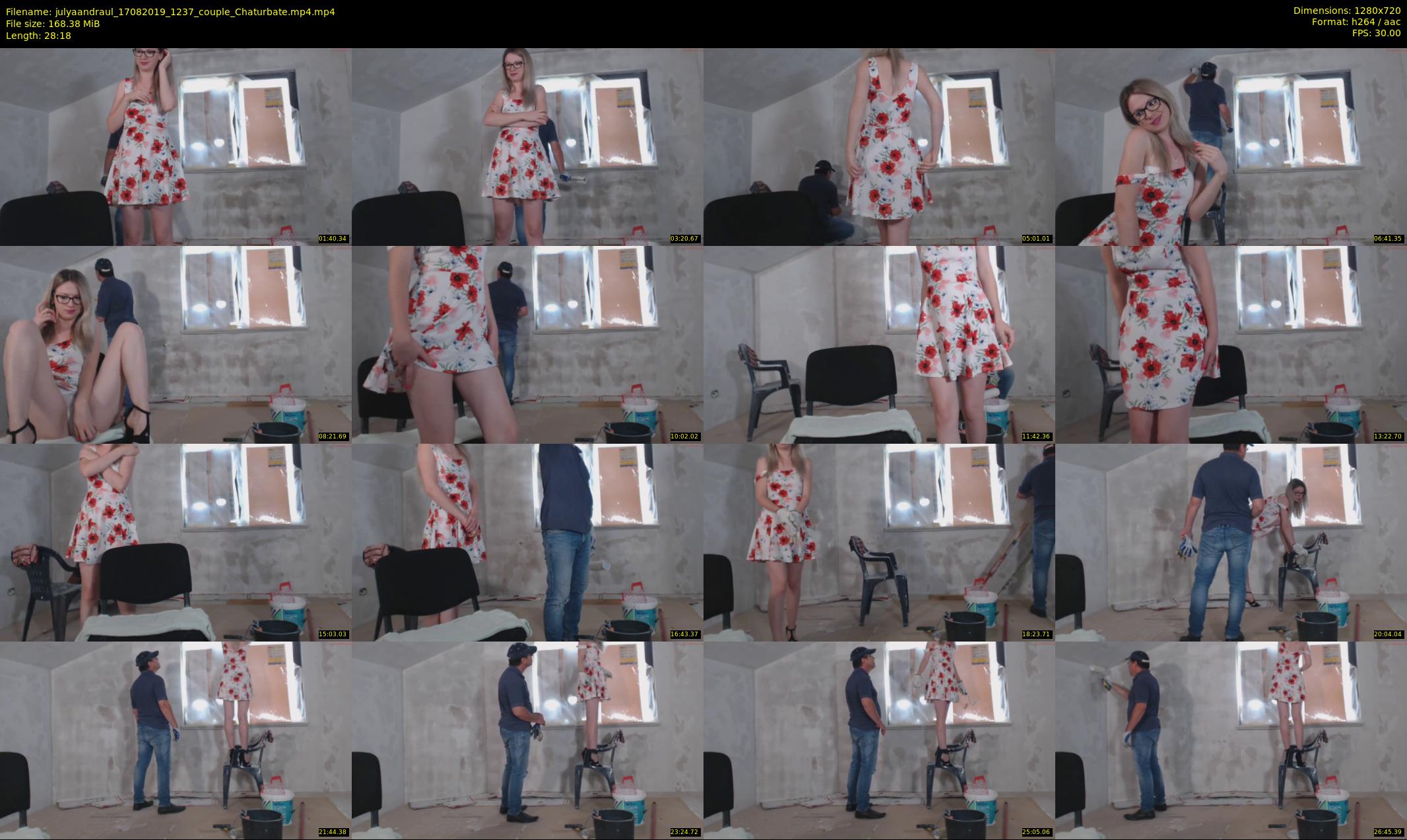 julyaandraul — 29 minute Chaturbate couple cam show recording, 720p, Aug 17, 2019