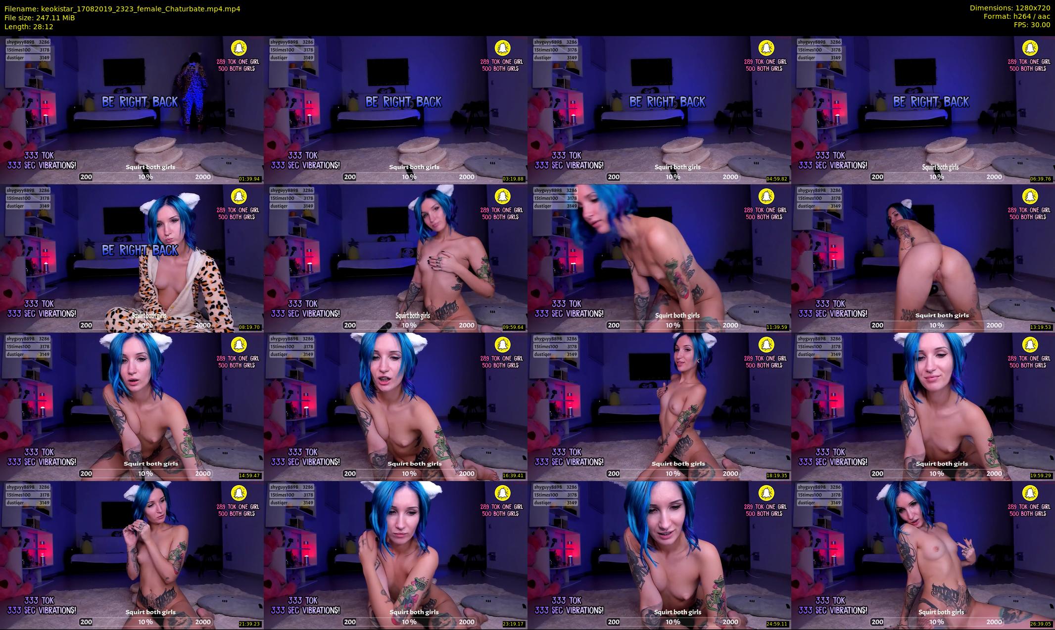 keokistar — 29 minute Chaturbate female cam show recording, 720p, Aug 17, 2019