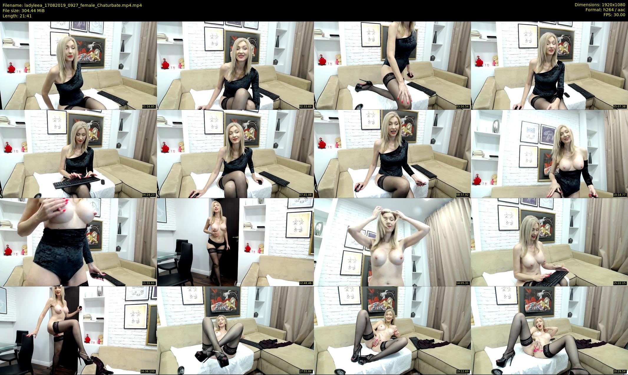 ladyleea — 22 minute Chaturbate female cam show recording, 1080p, Aug 17, 2019