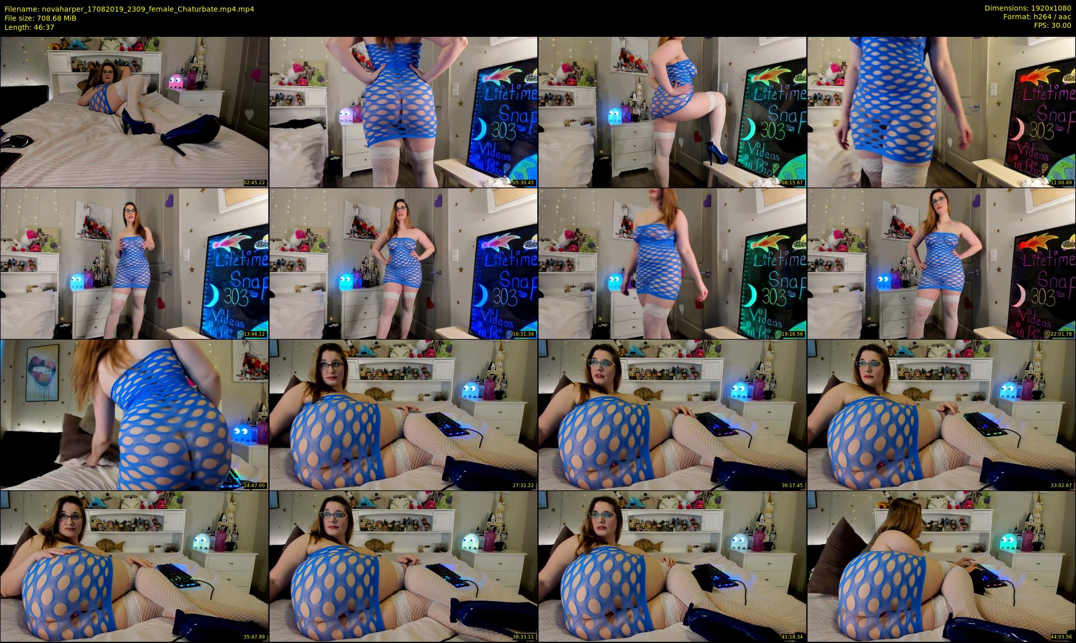 novaharper — 47 minute Chaturbate female cam show recording, 1080p, Aug 17, 2019