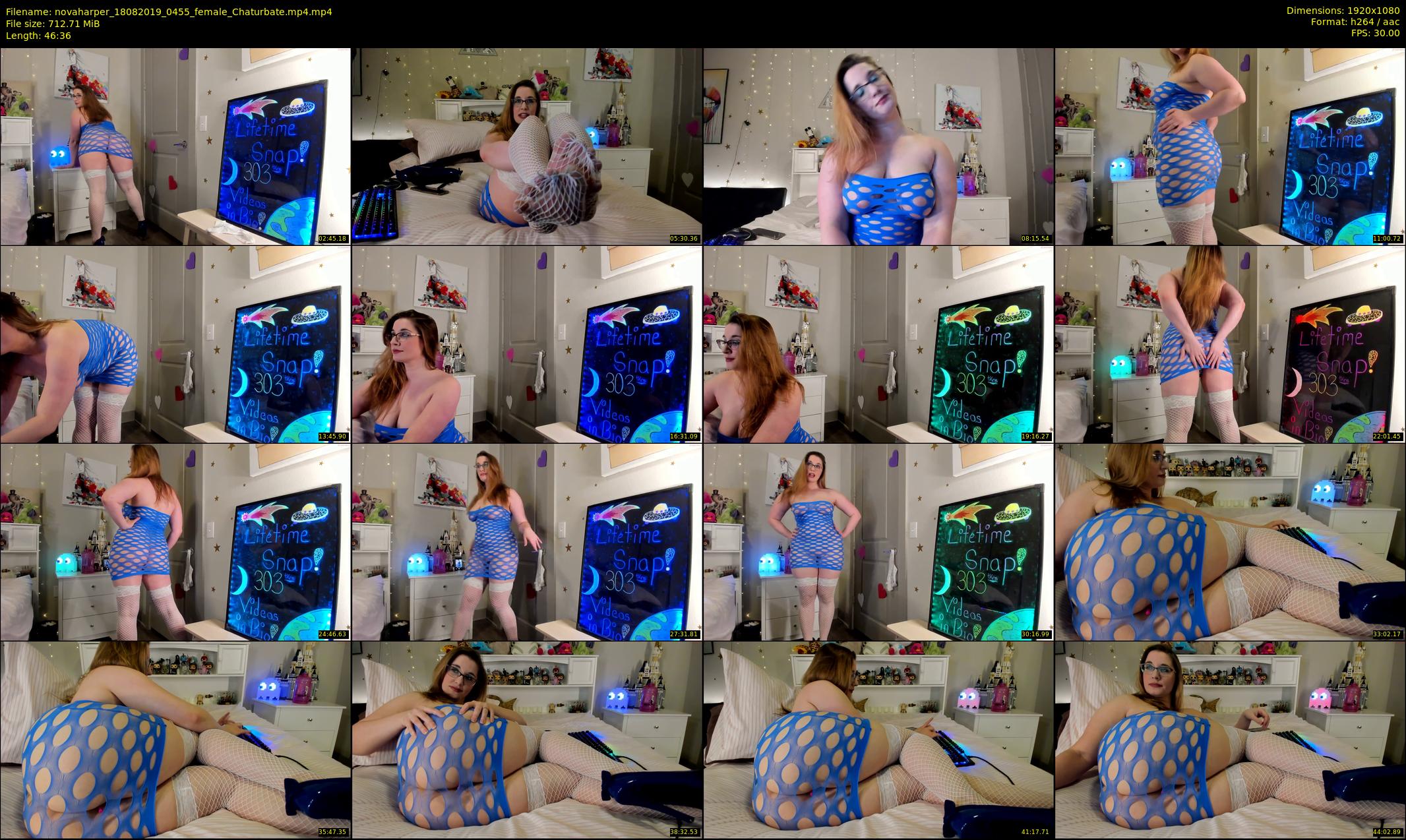 novaharper — 47 minute Chaturbate female cam show recording, 1080p, Aug 18, 2019